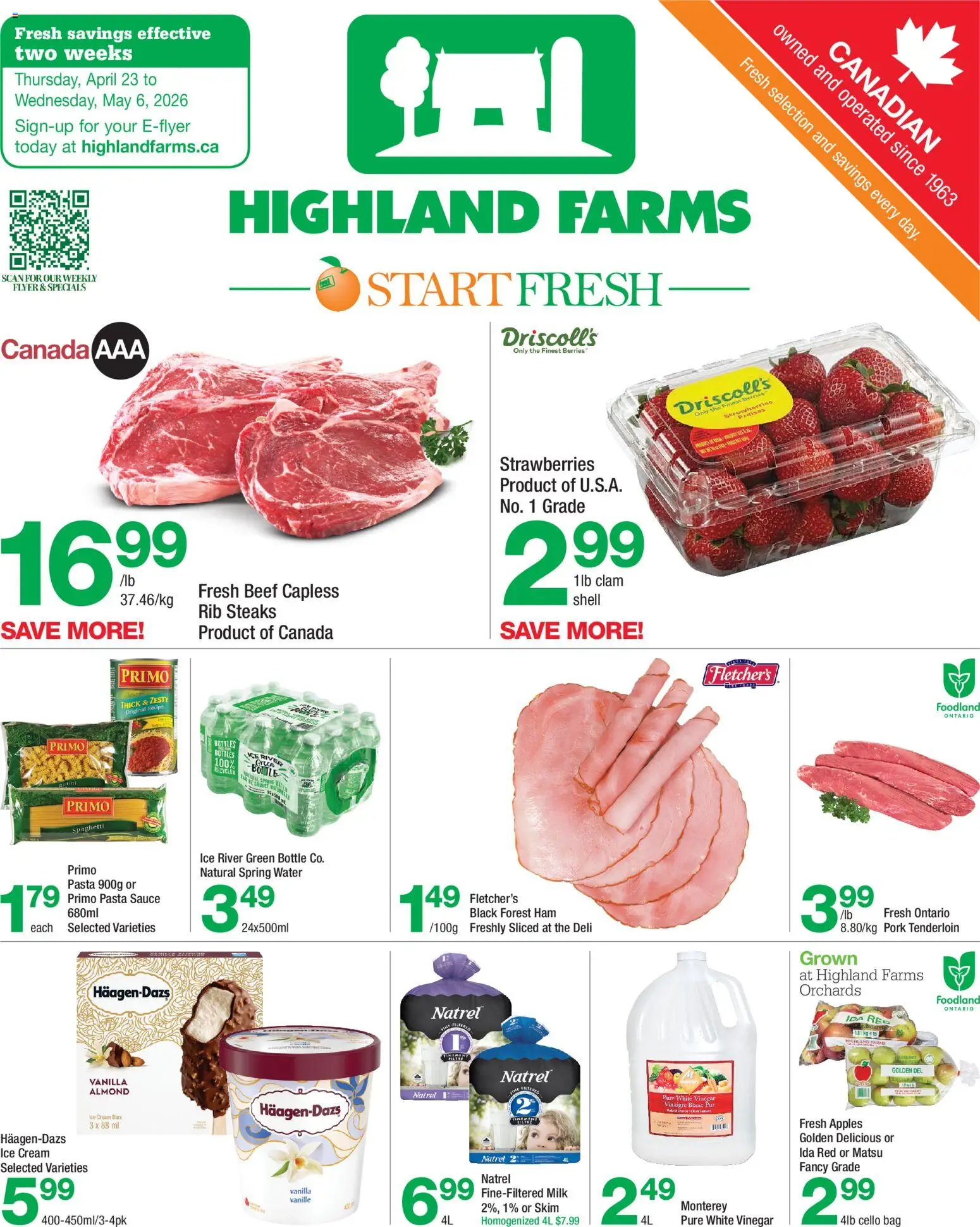 Highland Farms Flyer from Apr 23, 2026 - Unlock Huge Savings | Canada
