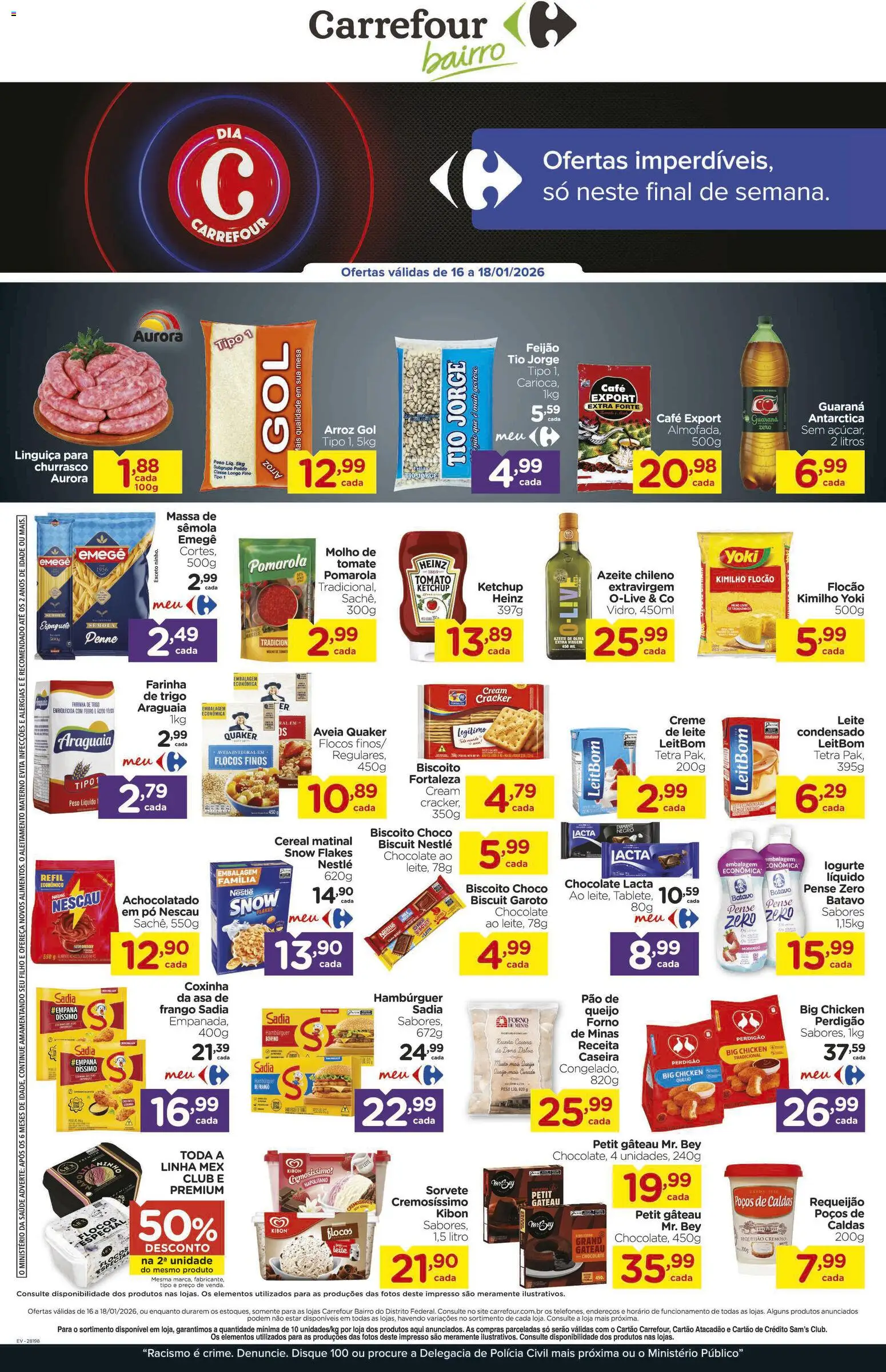 Carrefour Bairro Folheto - válido de 16.01.2026 | Página: 3 | Produtos: Forno, Queijo, Pão, Requeijão