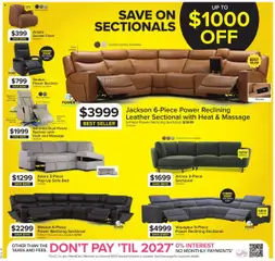 Preview of Leon's weekly flyer / circulaire from shop Leon's valid from 09.10.2025 | Page: 4 | Products: Bed, Sofa, Chair