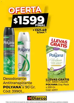 Vista previa Diarco Especial Combo Polyana válido desde el 28.07.2025