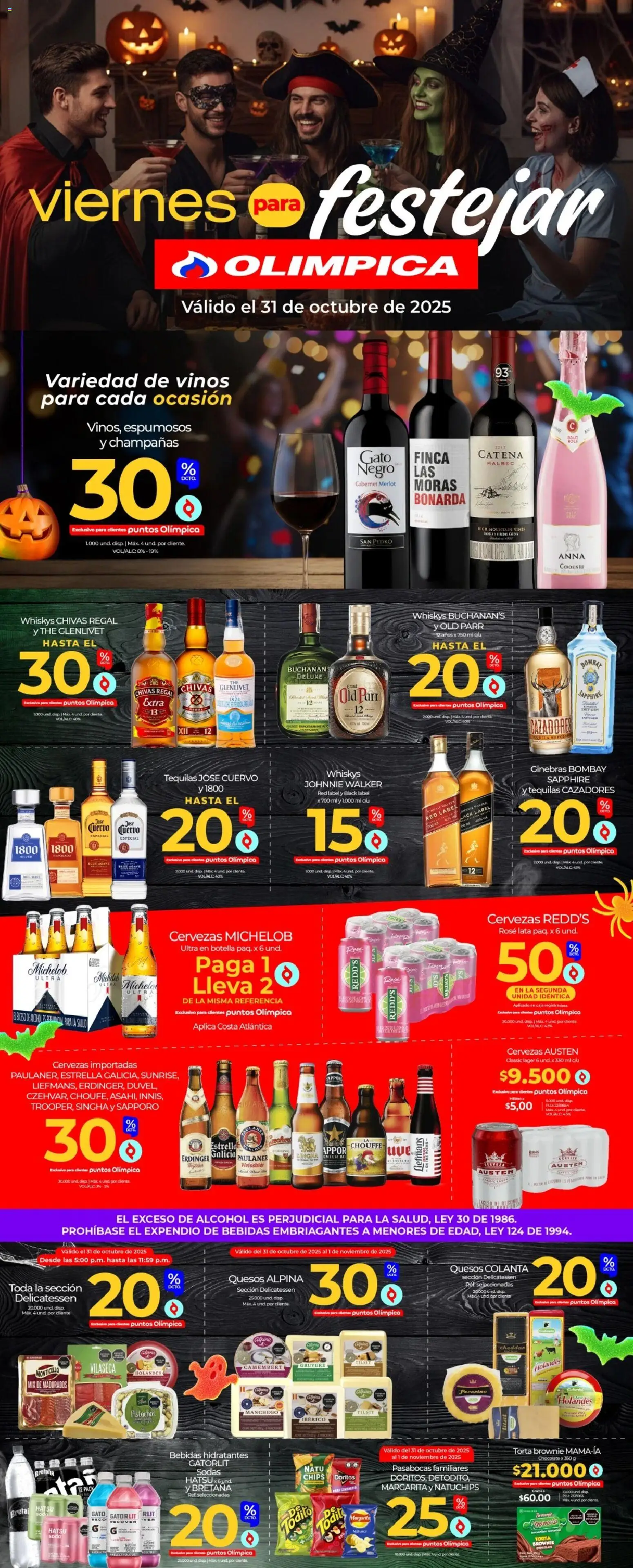 Olímpica revista - valida desde el 31.10.2025 | Página: 1 | Productos: Botella, Caja, Corta uñas, Tintura
