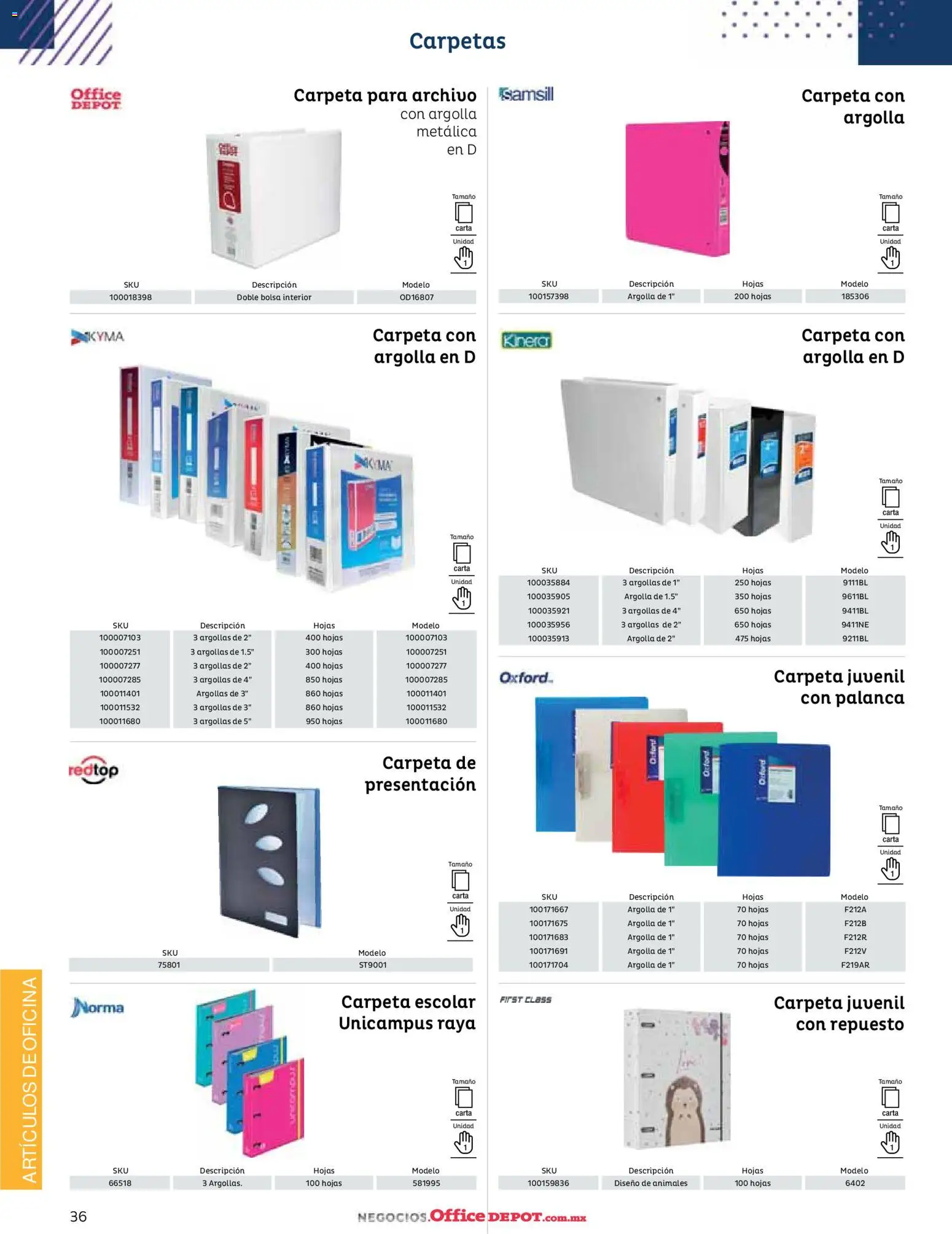 Nuevas ofertas de Office Depot válidas en toda la República Mexicana desde el 12.01.2026. ¡Encuentra las mejores ofertas en Office Depot catálogo 2026! | Página: 38 | Productos: Bolsa