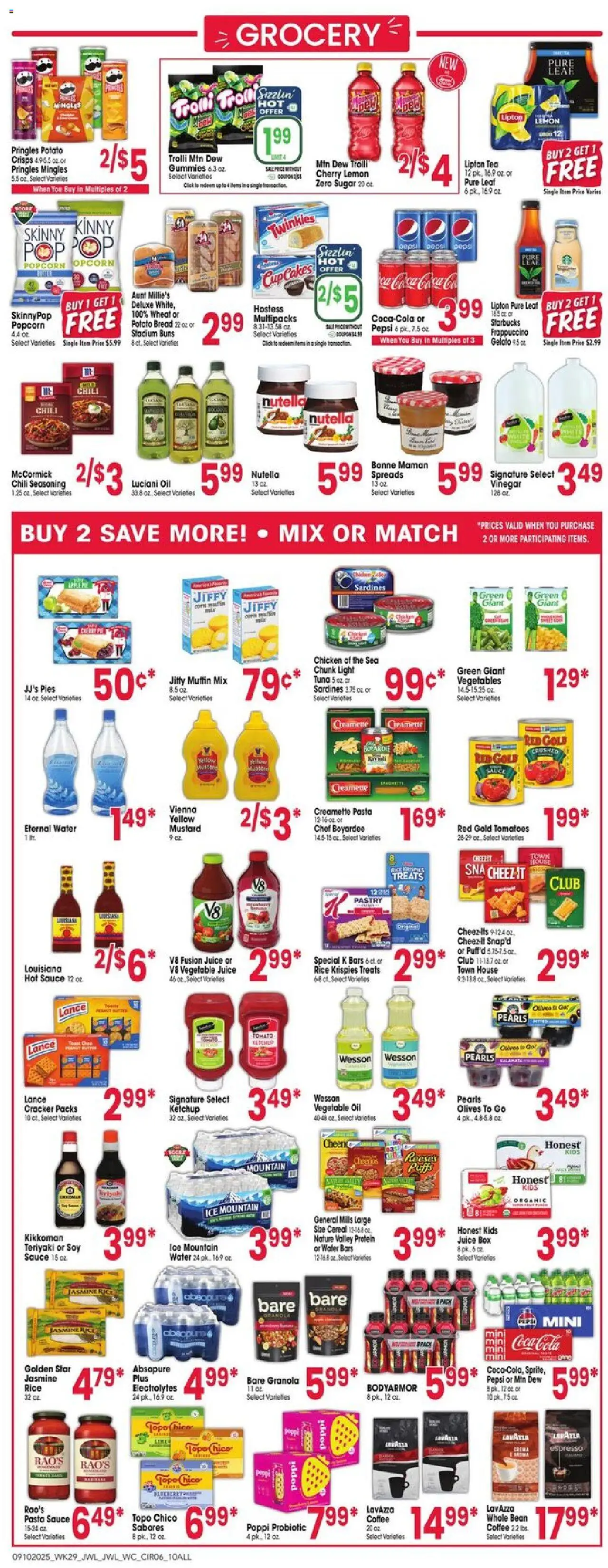 Jewel Osco Weekly Ad - IA - valid from 10.09.2025 | Page: 6 | Products: Coffee, Rice, Tea, Sauce