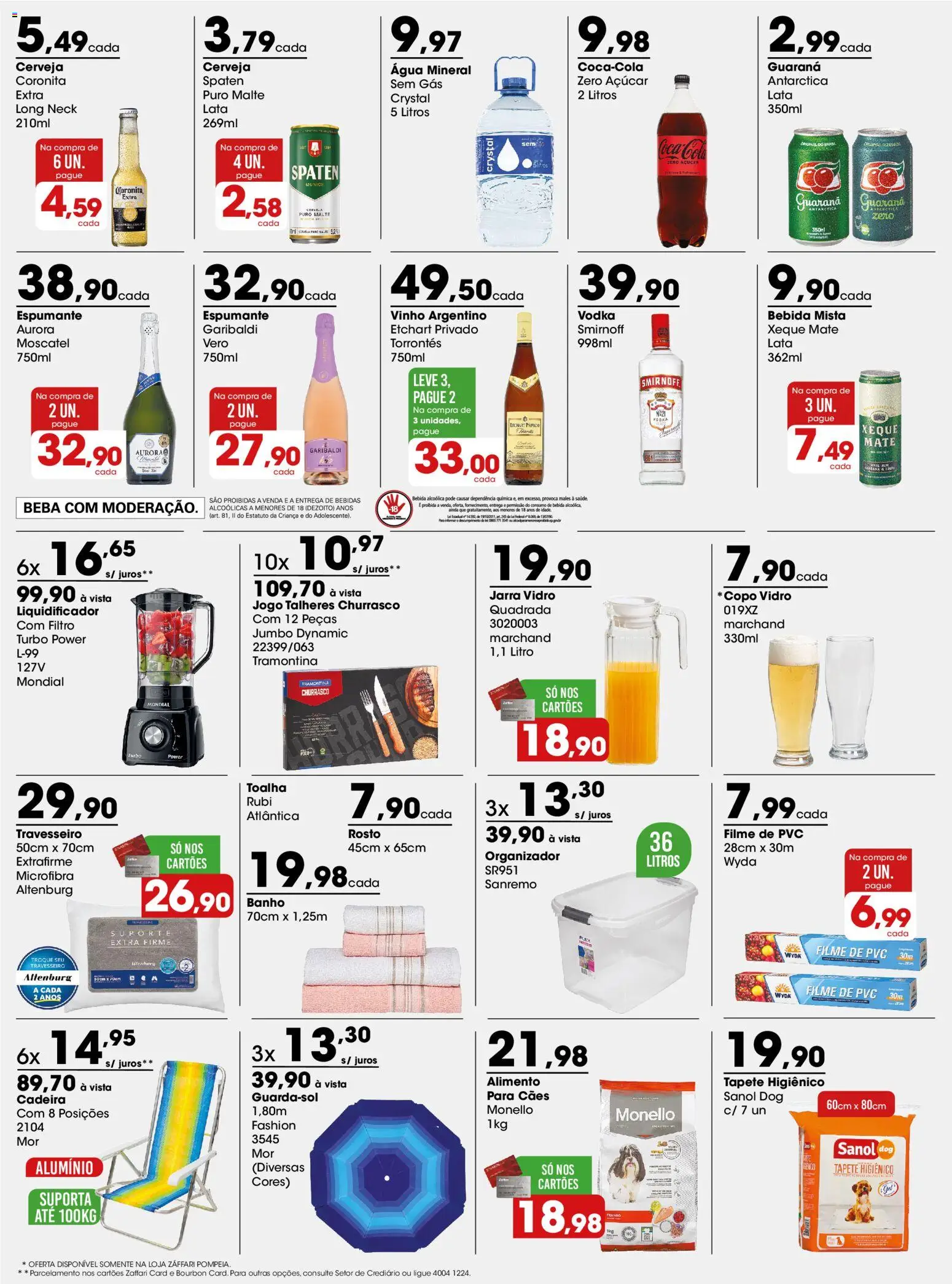 Zaffari Folheto - válido de 09.02.2026 | Página: 3 | Produtos: filme de PVC, Travesseiro, Cadeira, Tapete