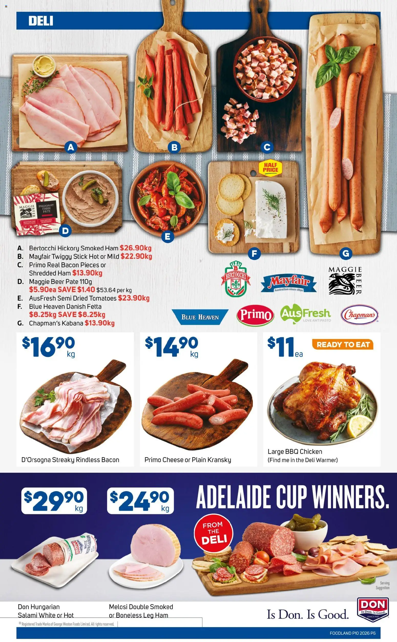 Foodland catalogue - valid from 04.03.2026 | Page: 6 | Products: Bacon, Salami, Chicken, Tomatoes