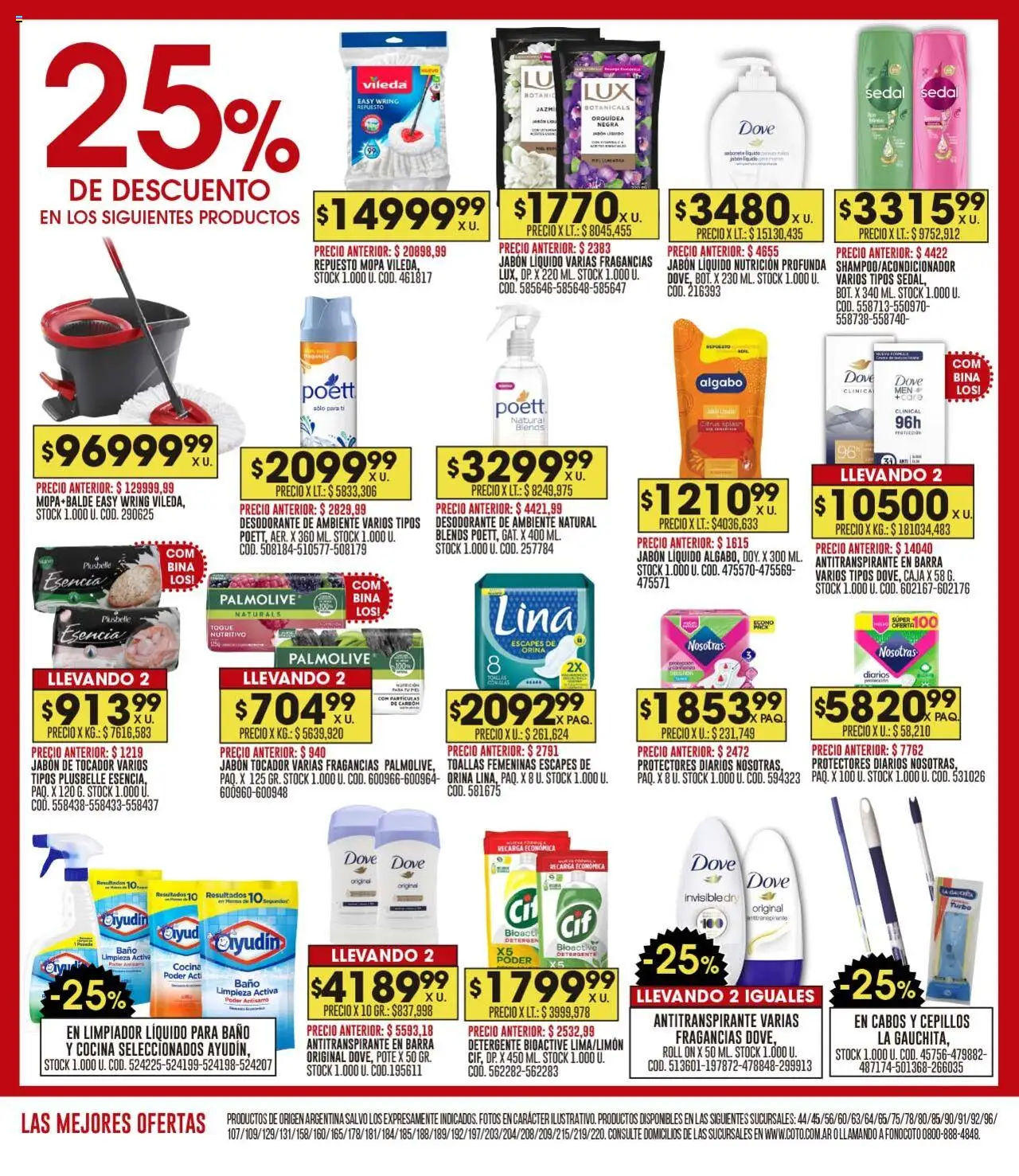 Coto ofertas │ válido desde el 18.08.2025 | Página: 18 | Productos: Caja, Jabón, Detergente, Protectores diarios