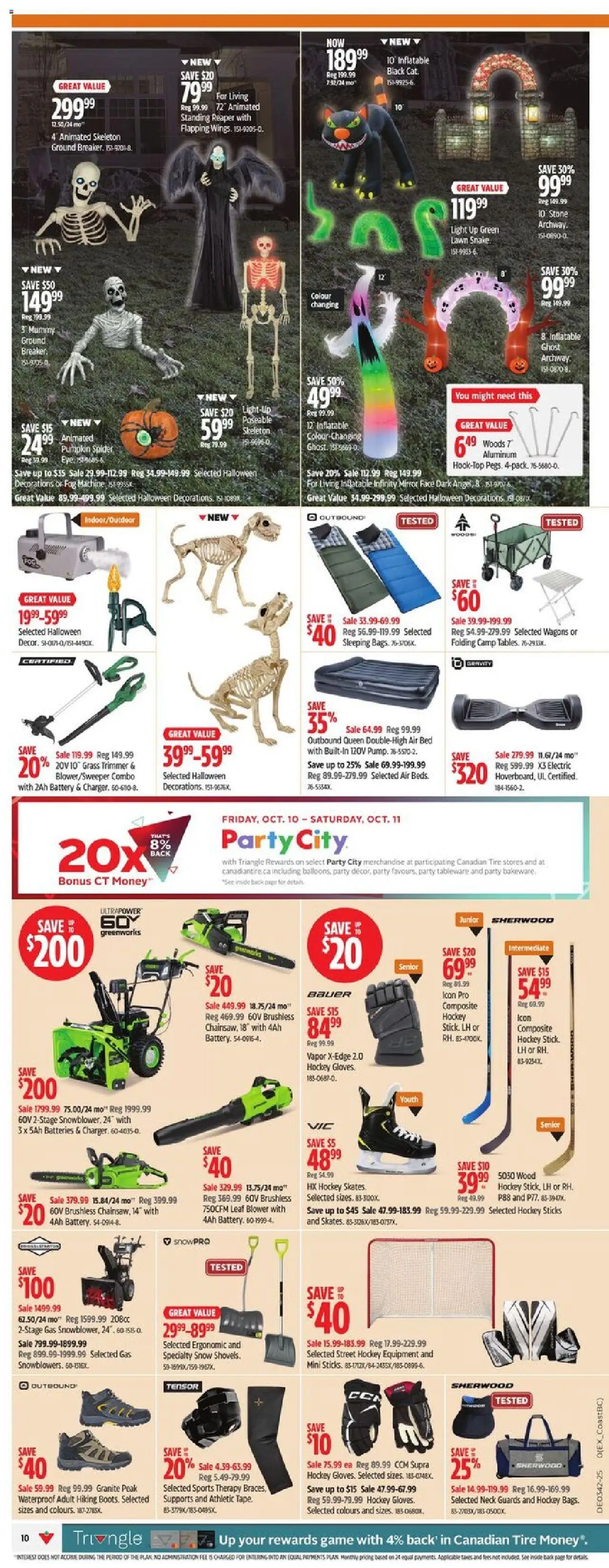 Canadian Tire flyer valid from 10.10.2025 | Page: 13 | Products: Game, Bed, Mirror, Pumpkin