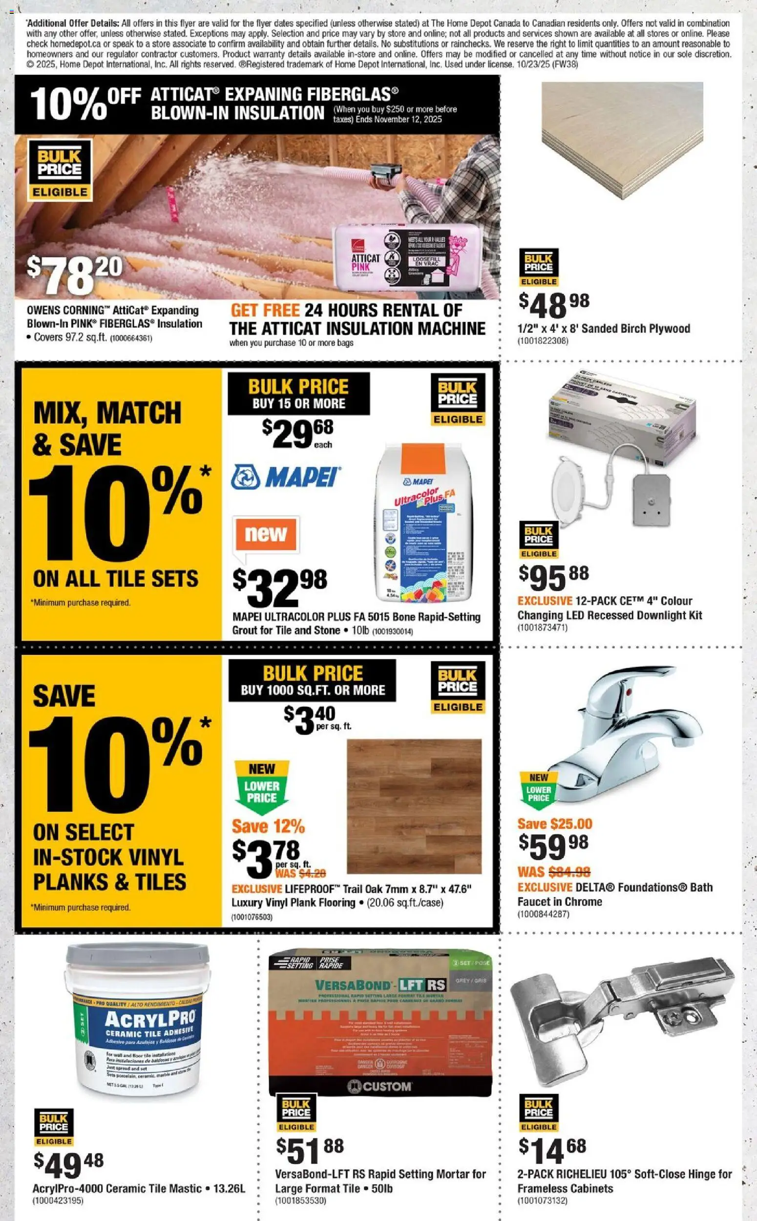 Home Depot flyer valid from 23.10.2025 | Page: 8 | Products: Bath