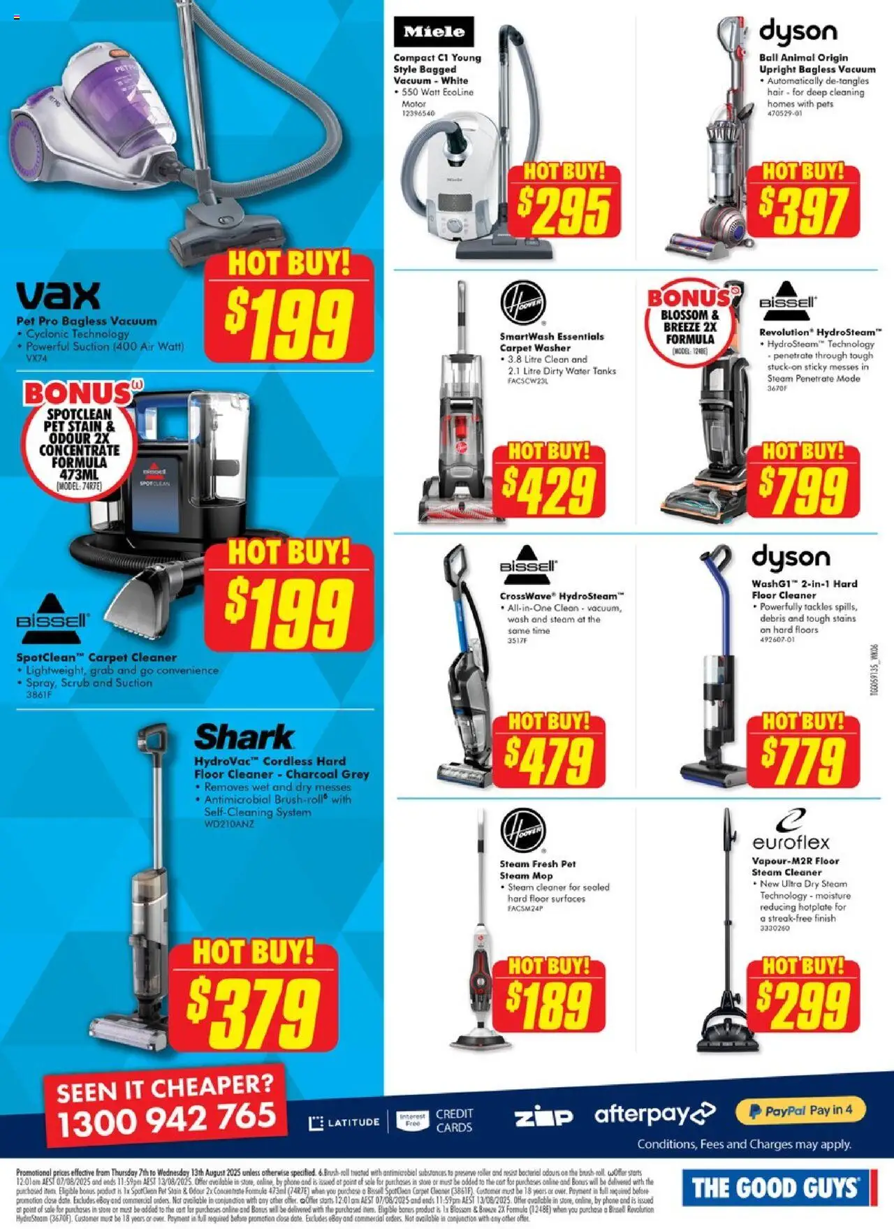 The Good Guys catalogue - valid from 06.08.2025 | Page: 12 | Products: Mop, Scrub, Water, Phone