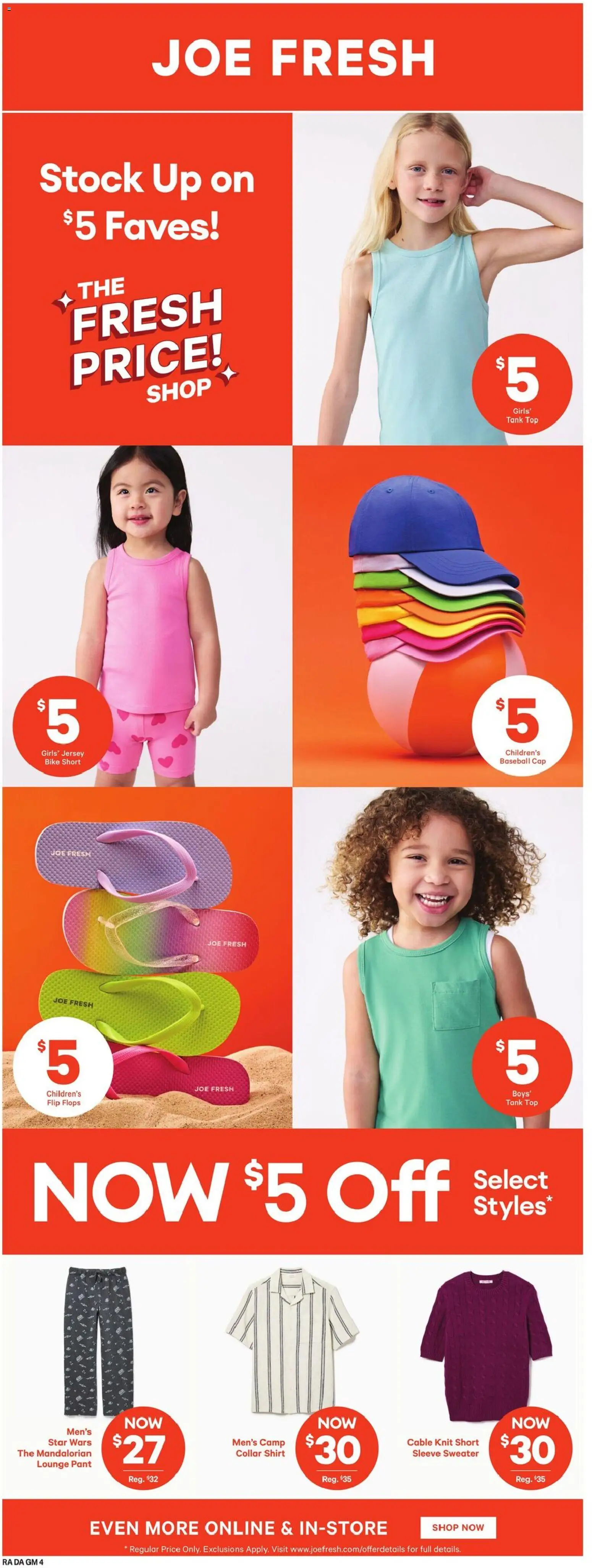 Atlantic Superstore flyer valid from 23.04.2026 | Page: 27 | Products: Flip flops, Cable, Shirt, Sweater