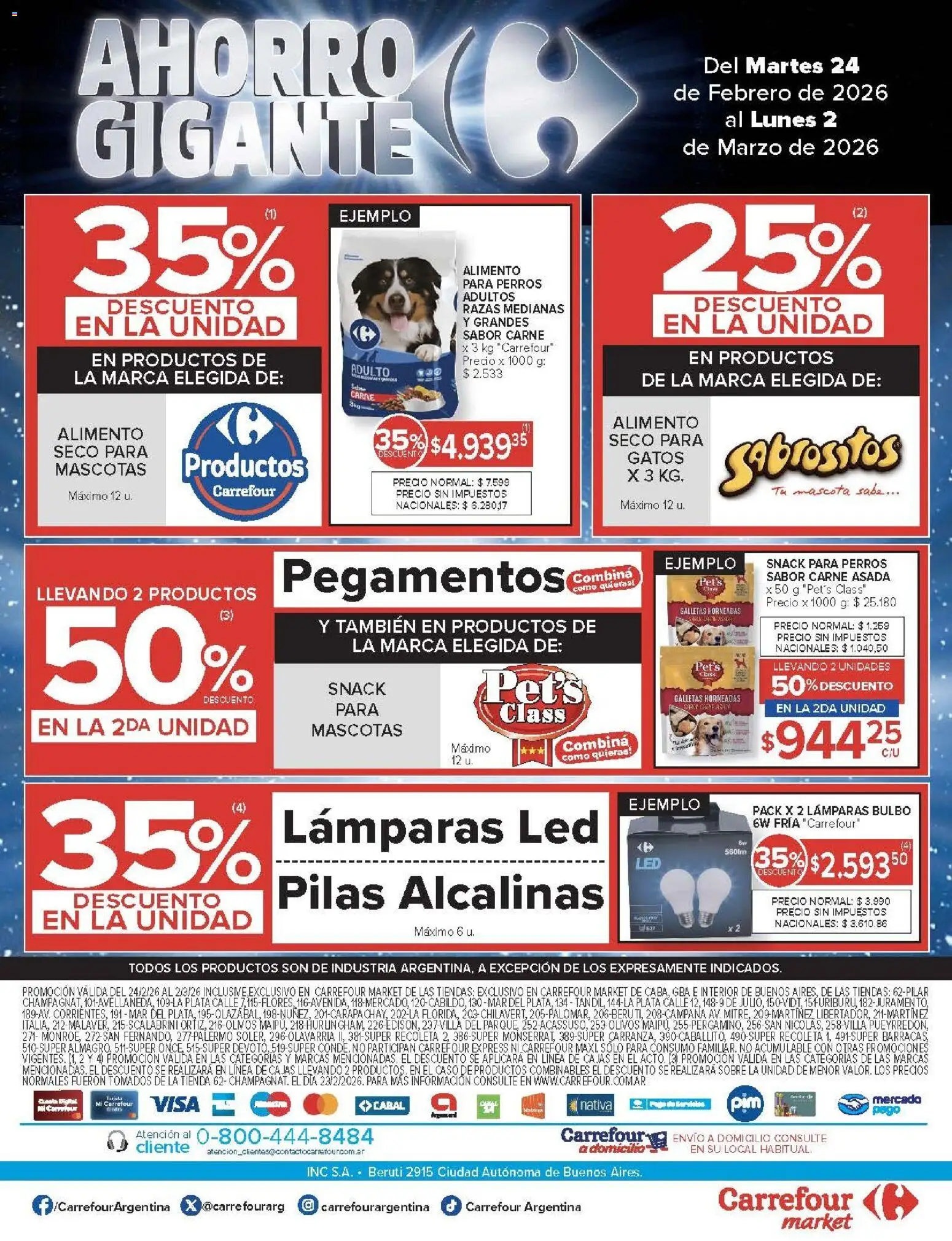 Carrefour ofertas │ válido desde el 24.02.2026 | Página: 55 | Productos: Caso, Sobre, Pilas, Galletas