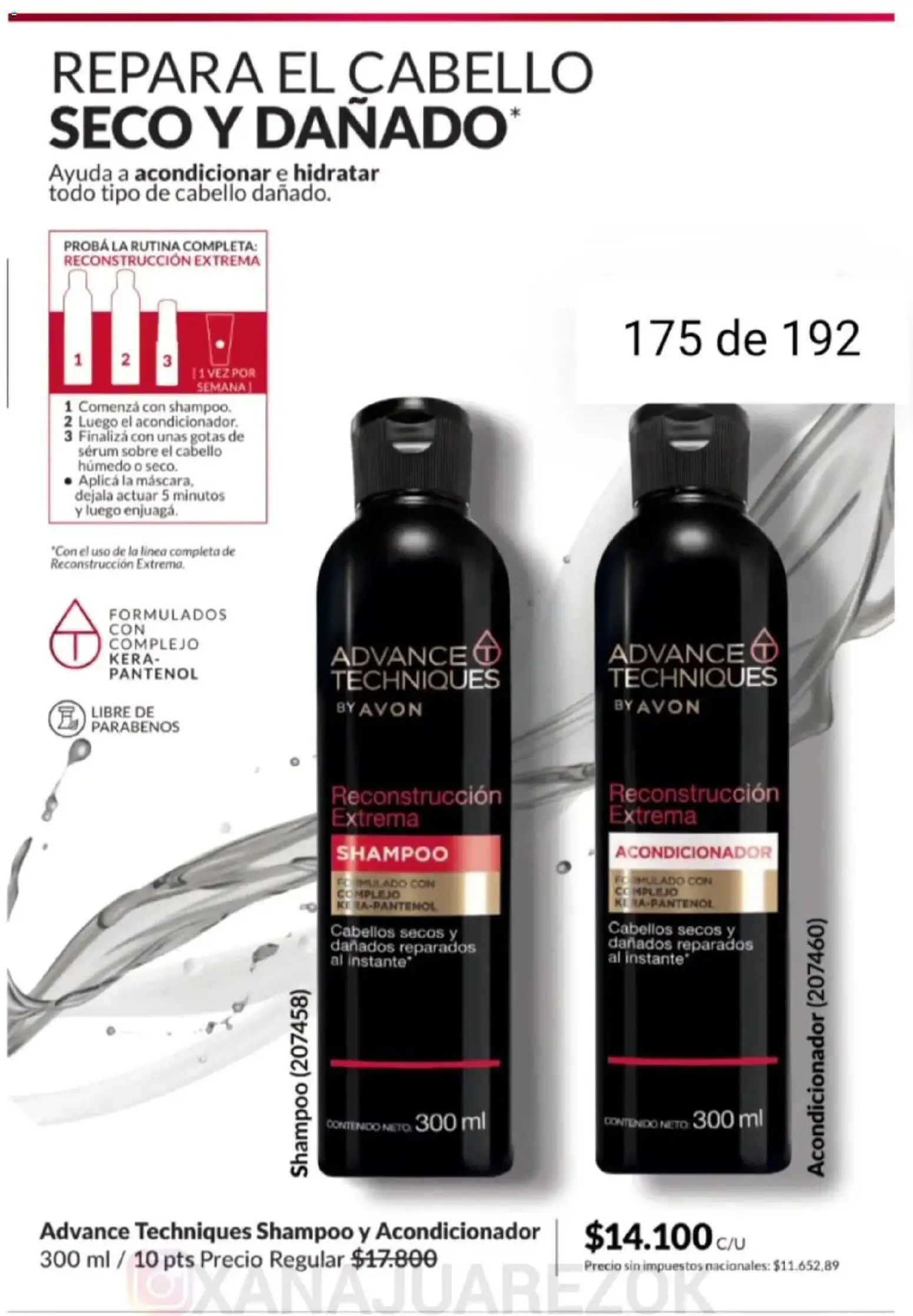 Avon - Campaña 3/2026 │ válido desde el 01.03.2026 | Página: 166 | Productos: Sobre, Serum, Shampoo, Acondicionador