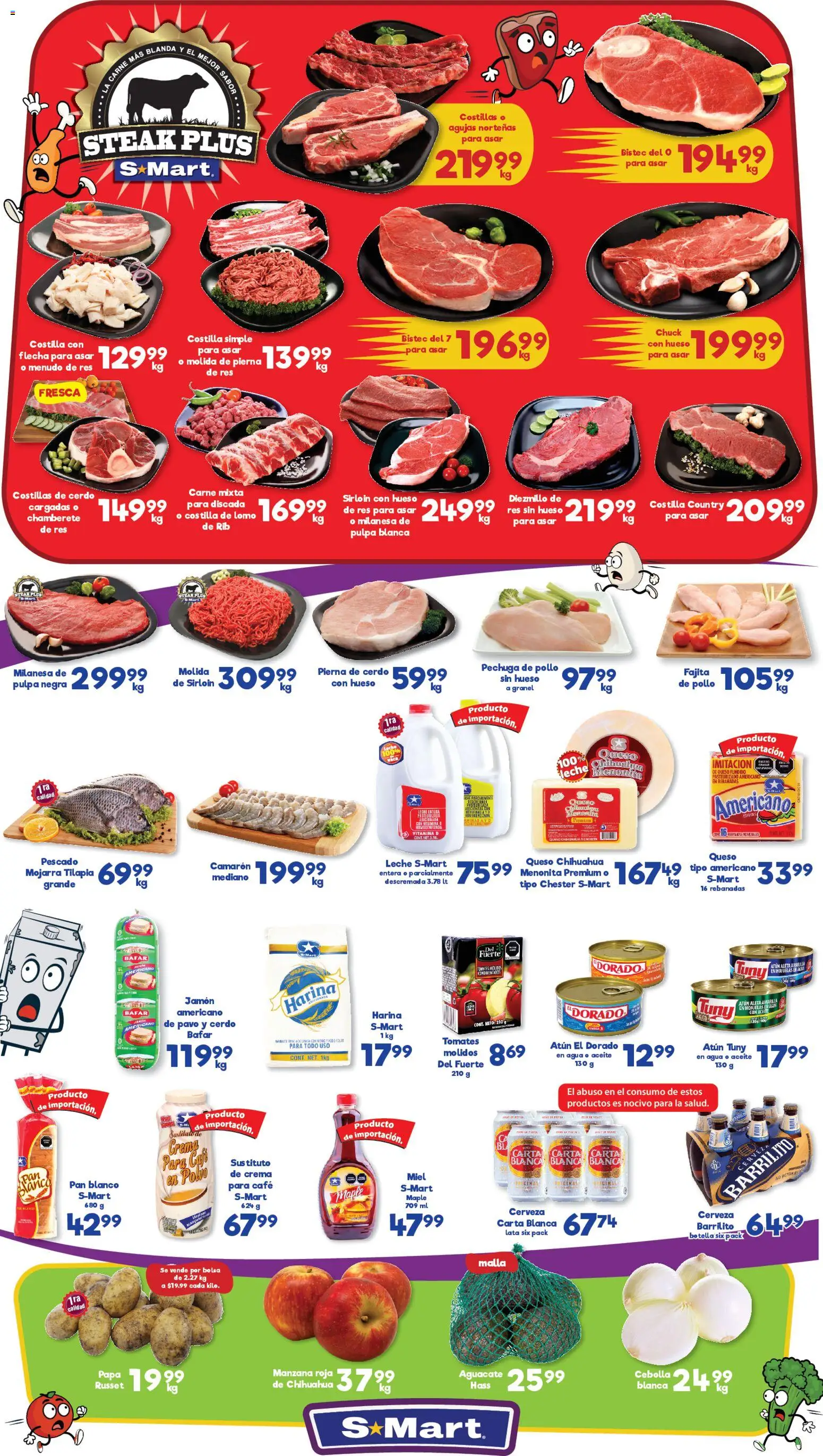 Nuevas ofertas de S-Mart válidas en toda la República Mexicana desde el 09.01.2026. ¡Encuentra las mejores ofertas en S-Mart folleto Ofertas de Feria Monterrey! | Página: 1 | Productos: Bolsa, Aceite, Malla, Polvo