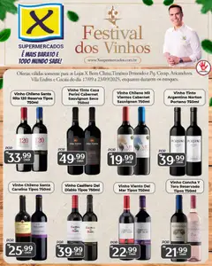 X Supermercados - Ofertas Festival dos Vinhos - Pré-Visualização do folheto da loja X Supermercados, válido de 17.09.2025