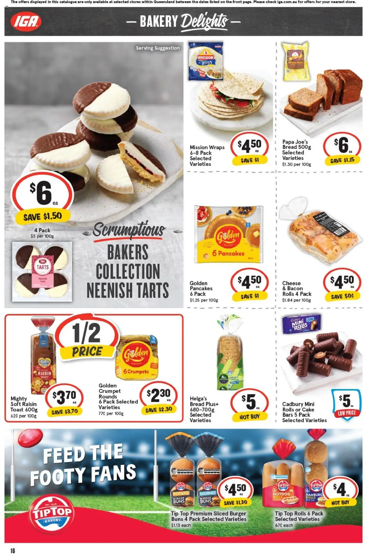 IGA catalogue - valid from 24.09.2025 | Page: 19 | Products: Bacon, Crumpets, Cheese, Bread