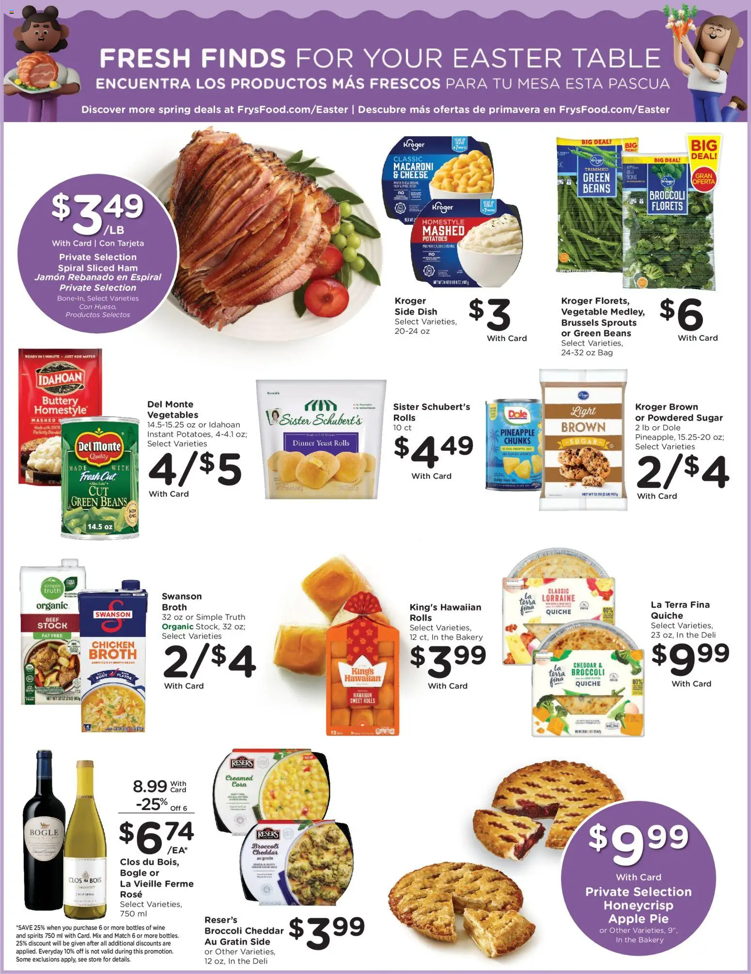 Fry's Food Weekly Ad - valid from 25.03.2026 | Page: 7 | Products: Ham, Potatoes, Water, Sugar