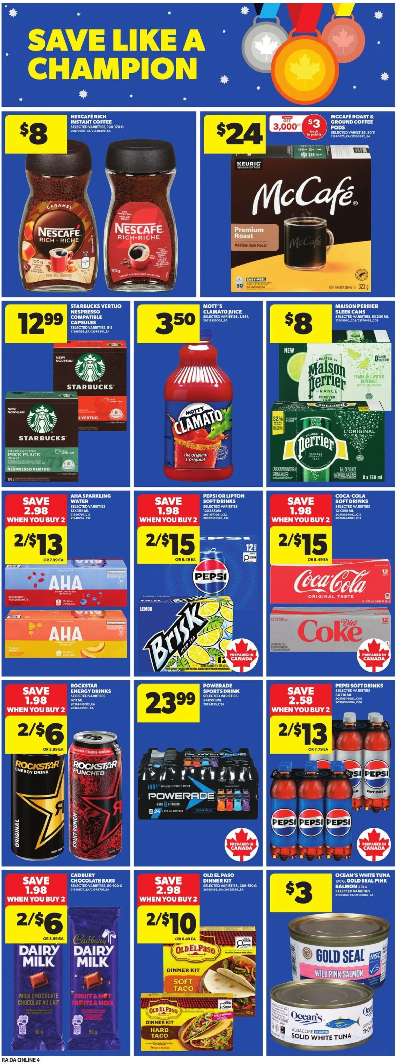 Atlantic Superstore flyer valid from 12.02.2026 | Page: 12 | Products: Tea, Milk, Coffee, Chocolate
