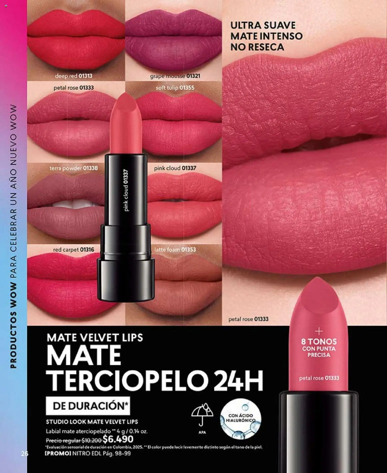 Catálogo CyZone Campaña 1 │ válido desde el 01.01.2026 | Página: 26 | Productos: Mousse, Mate, Labial