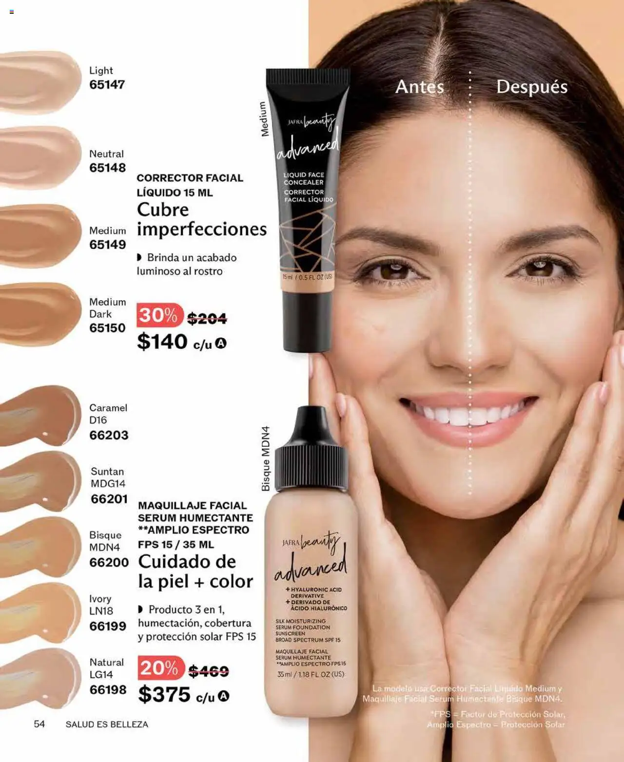 Nuevas ofertas de JAFRA válidas en toda la República Mexicana desde el 01.08.2025. ¡Encuentra las mejores ofertas en JAFRA - Catálogo! | Página: 54 | Productos: Serum, Maquillaje, Corrector