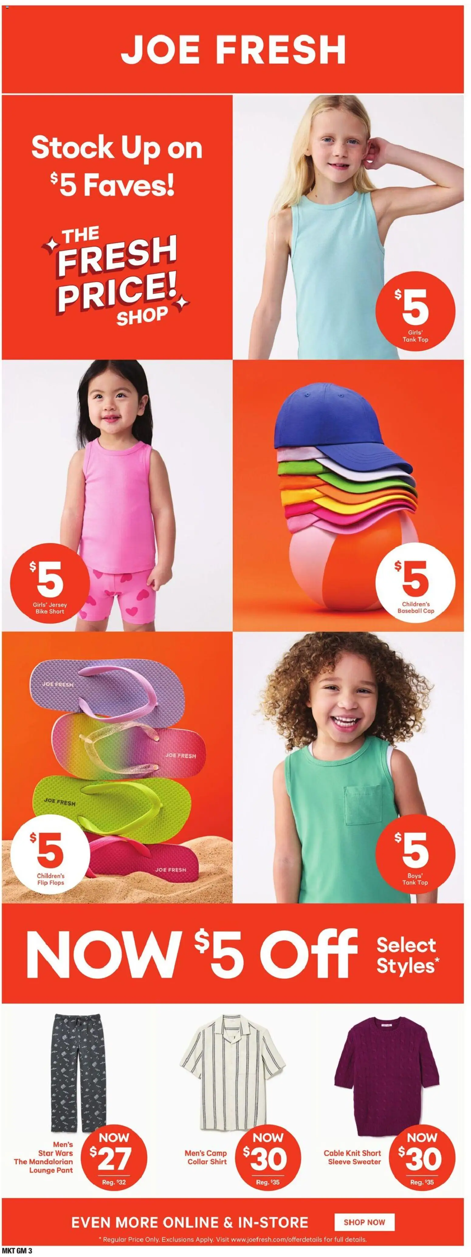 Zehrs flyer valid from 23.04.2026 | Page: 19 | Products: Flip flops, Cap, Cable, Shirt