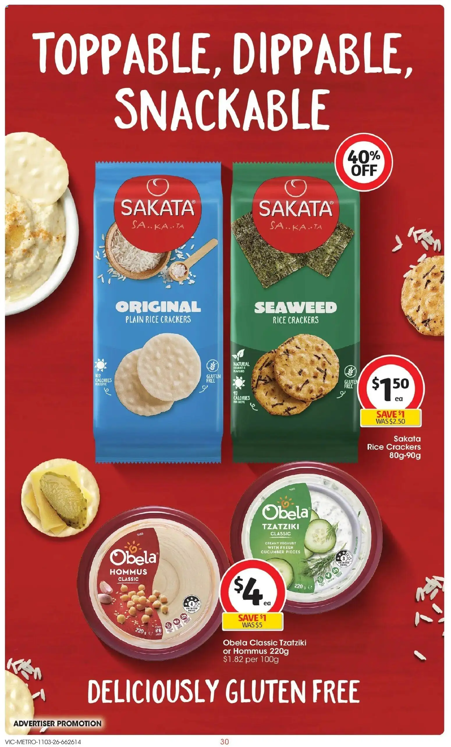 Coles catalogue - valid from 11.03.2026 | Page: 30 | Products: Crackers, Yoghurt, Rice
