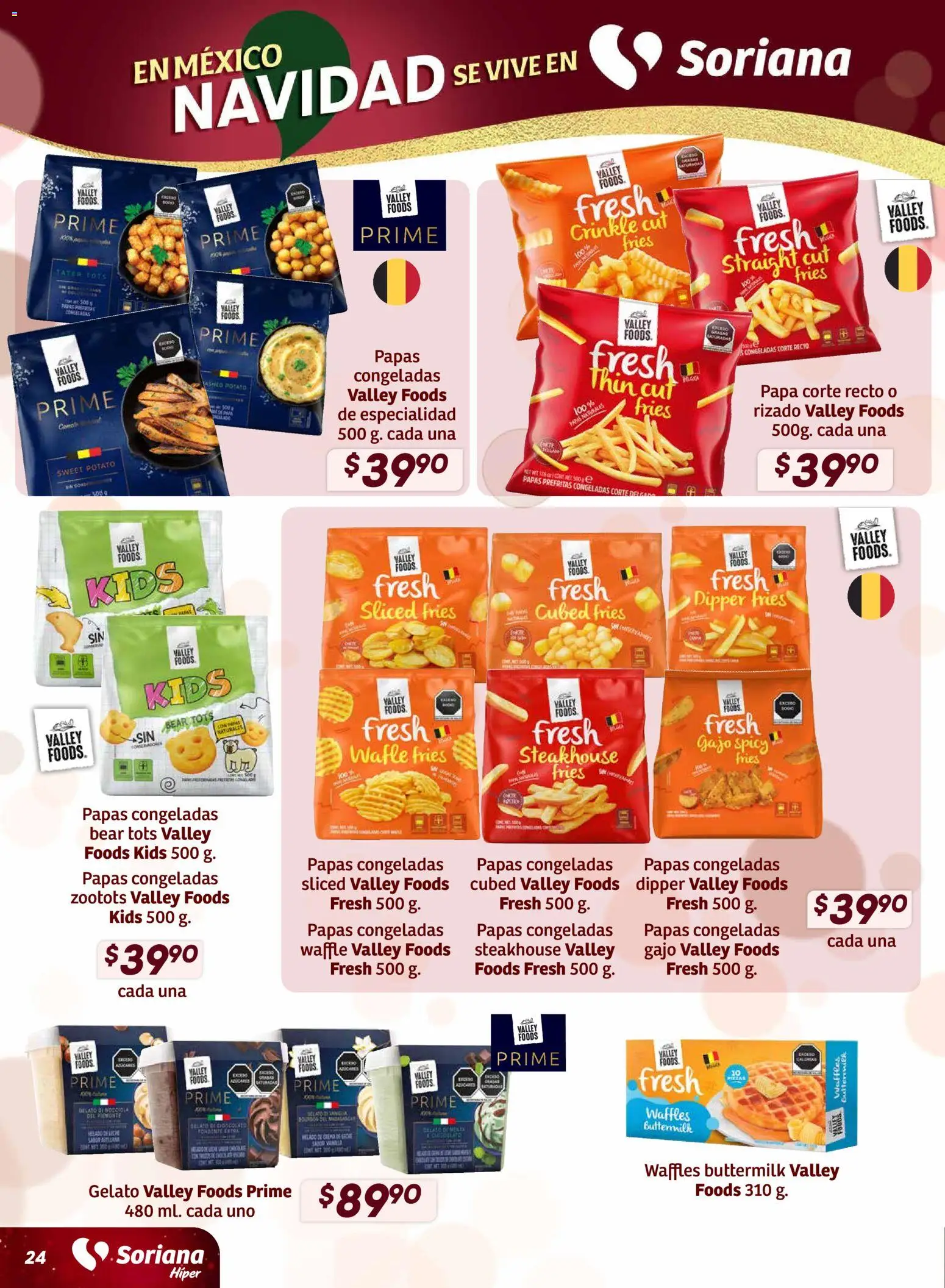 Nuevas ofertas de Soriana válidas en toda la República Mexicana desde el 27.11.2025. ¡Encuentra las mejores ofertas en Soriana - Preciazazaso Híper: BCS, Jal, Nay, Sin, Son! | Página: 25 | Productos: Papa