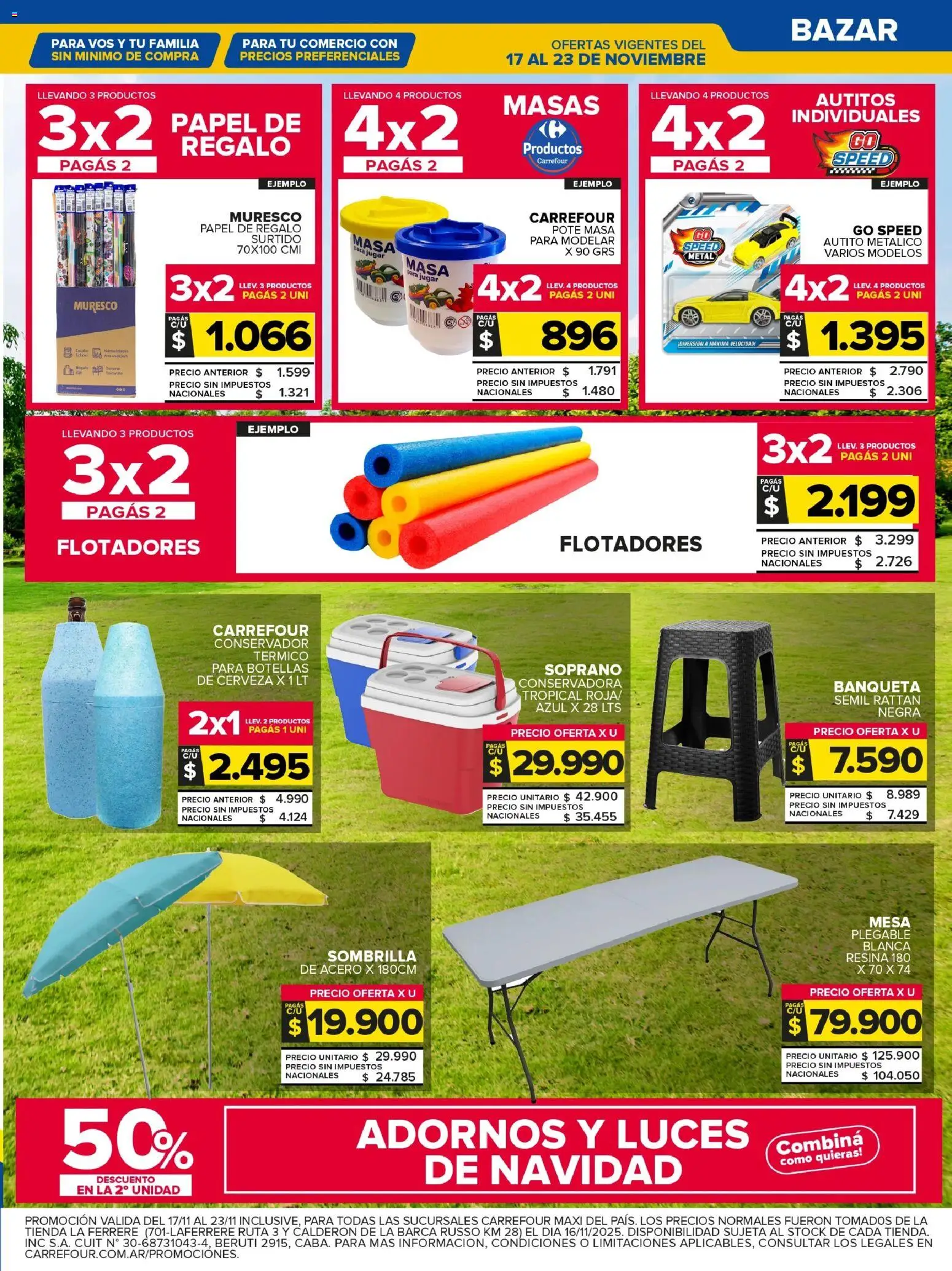 Carrefour Maxi catálogo │ válido desde el 17.11.2025 | Página: 26 | Productos: Conservadora, Banqueta, Cerveza, Sombrilla