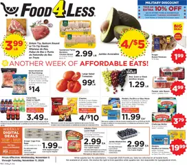 Preview of Food 4 Less weekly ads valid from 05.11.2025