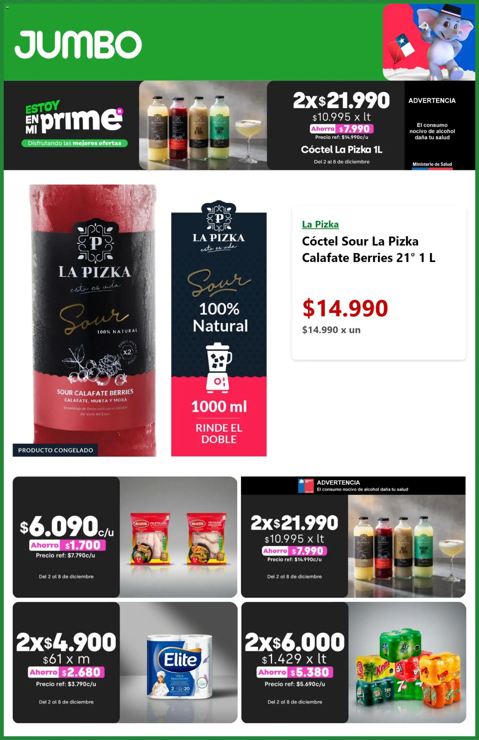 Jumbo ofertas  │ válido desde el 02.12.2025 | Página: 4 | Productos: Limón, Pizza