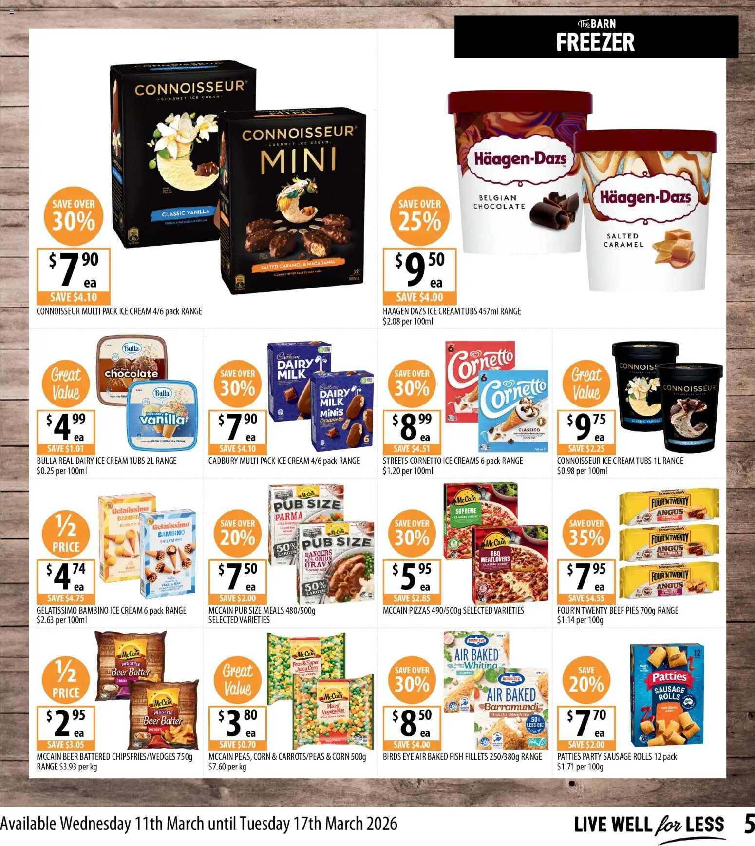 Supabarn catalogue - valid from 11.03.2026 | Page: 5 | Products: Dairy, Beef, Cream, Sausage