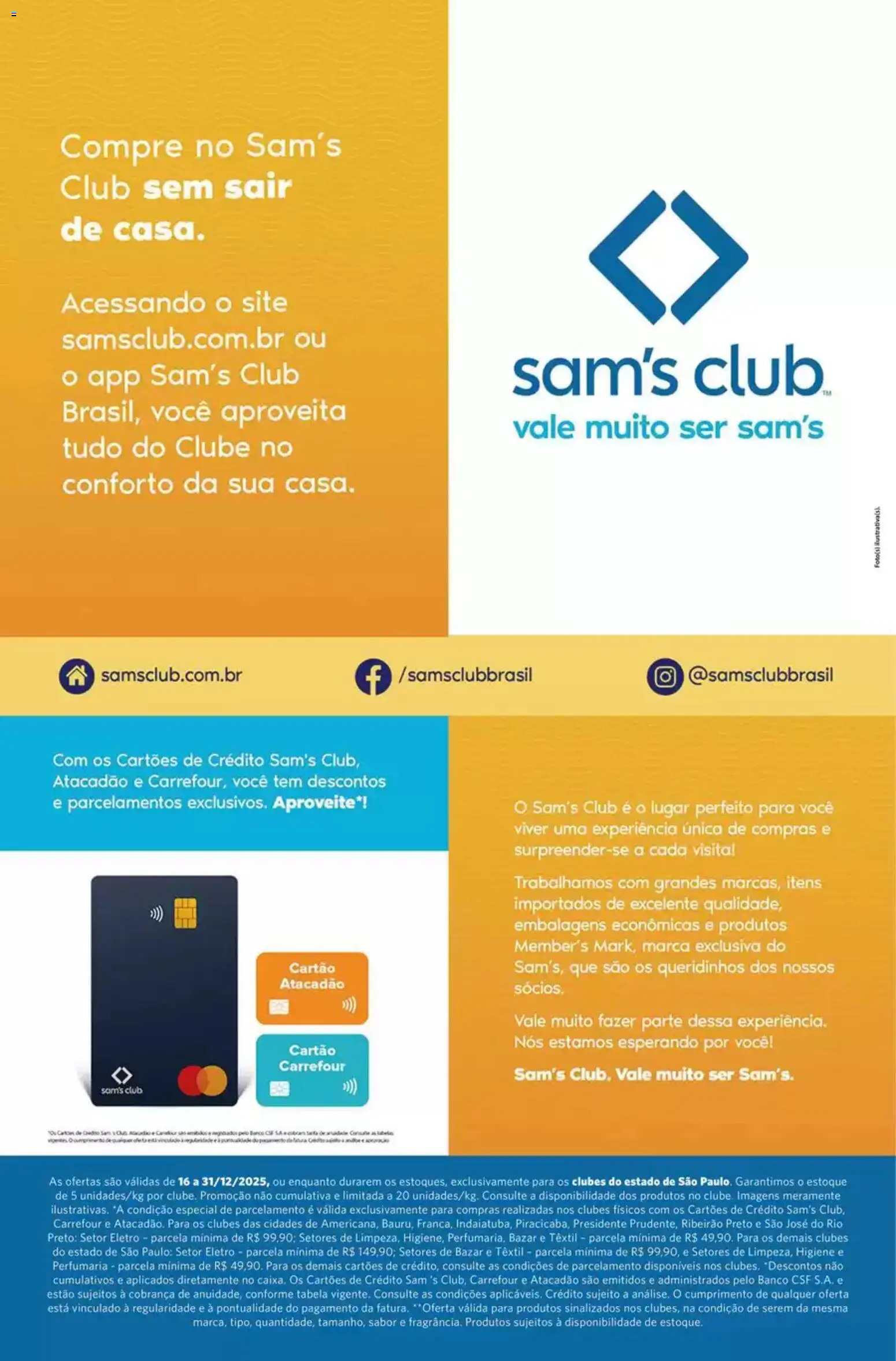 Sam's Club Folheto - válido de 16.12.2025 | Página: 15 | Produtos: Banco