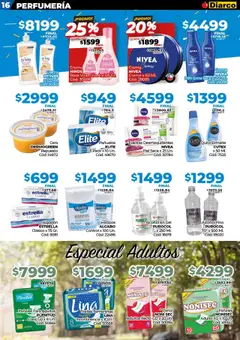 Diarco ofertas │ válido desde el 15.09.2025 | Página: 16 | Productos: Alcohol en gel, Toallitas desmaquillantes, Pañales, Crema