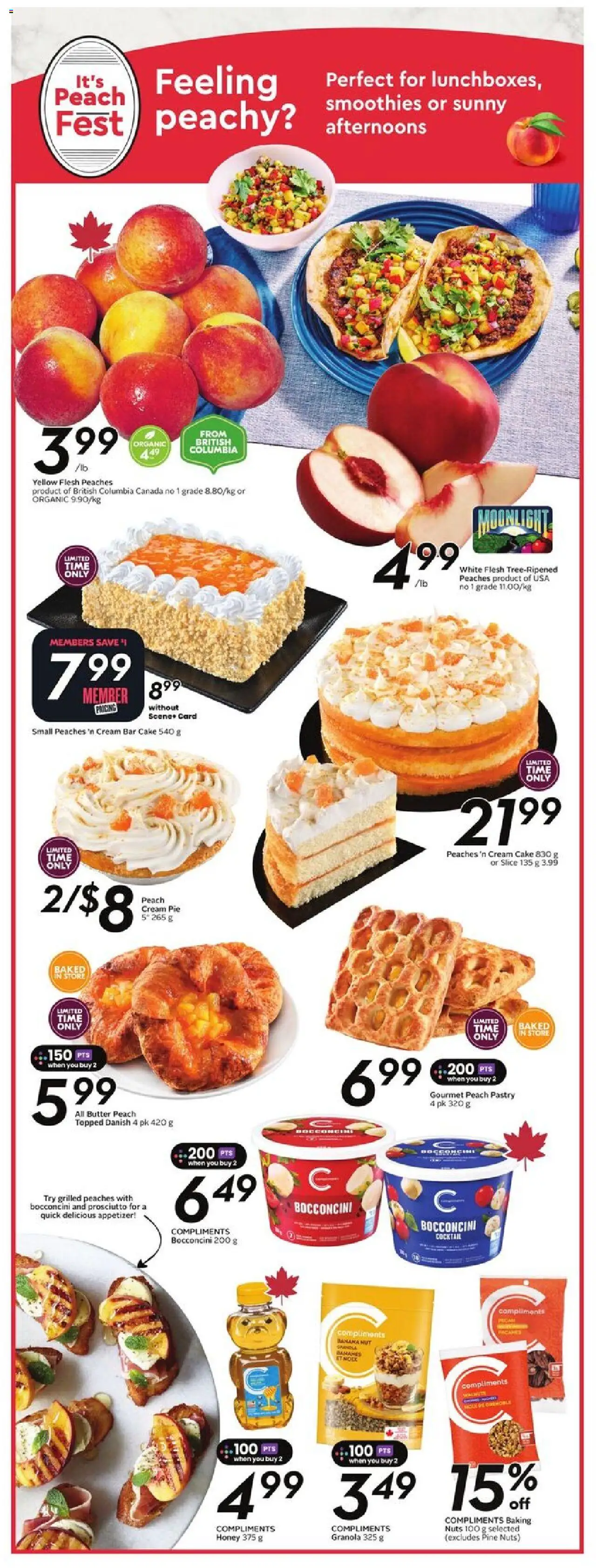 Sobeys flyer valid from 14.08.2025 | Page: 6 | Products: Nuts, Cream, Butter