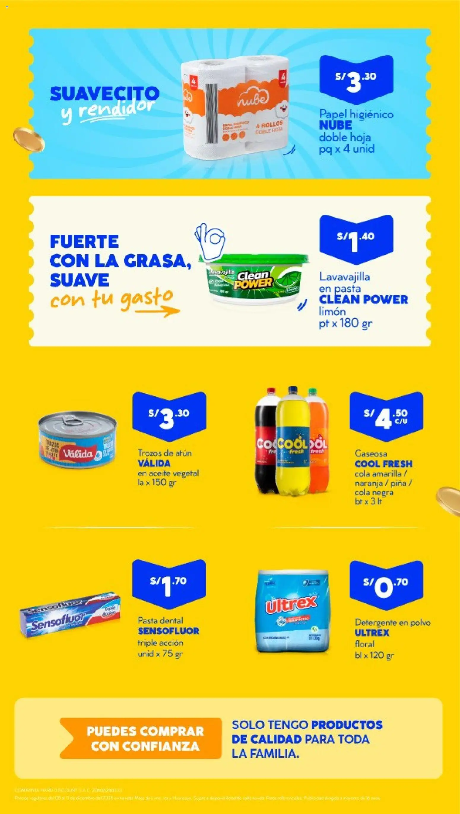 Catálogo Mass válido desde 05.12.2025 | Página: 2 | Productos: Pasta dental, Detergente, Piña, Polvo