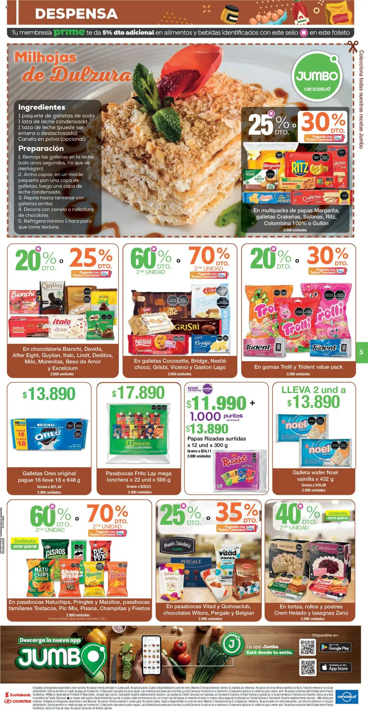 Jumbo revista - valida desde el 19.09.2025 | Página: 5 | Productos: Pollo, Gomas, Chocolates, Plátano