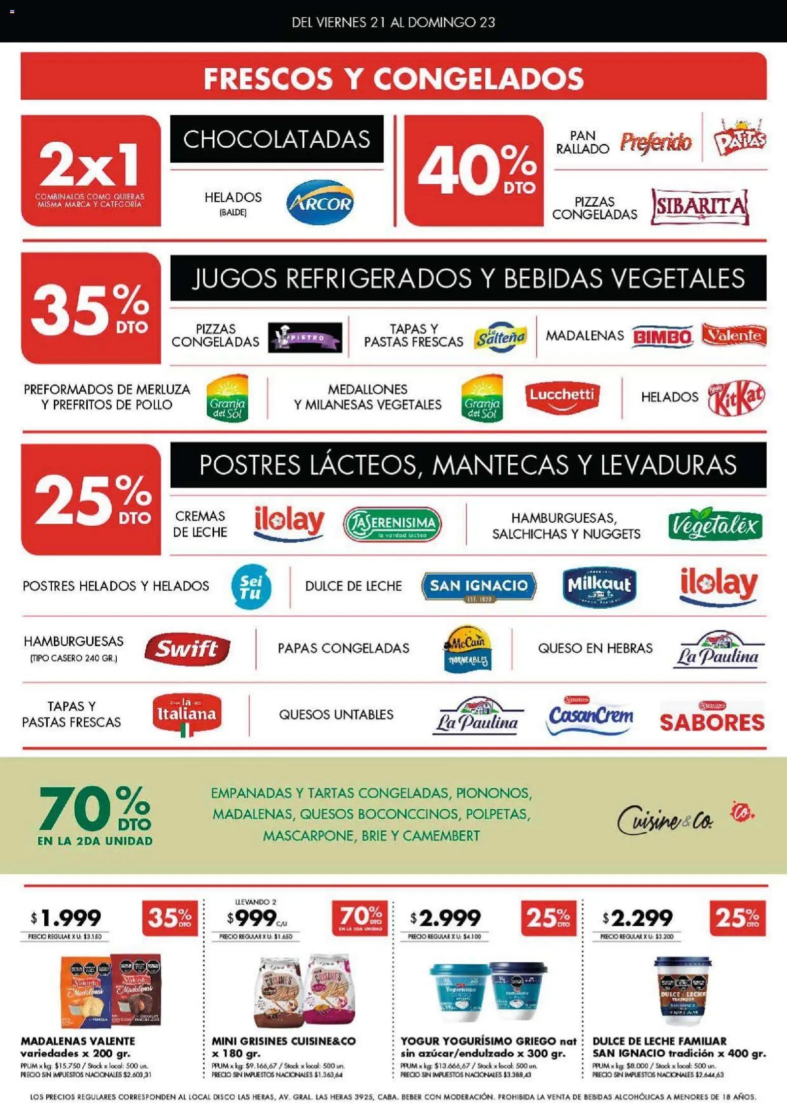 Disco - Ofertas  │ válido desde el 21.11.2025 | Página: 4 | Productos: Disco, Pollo, Dulce de leche, Queso