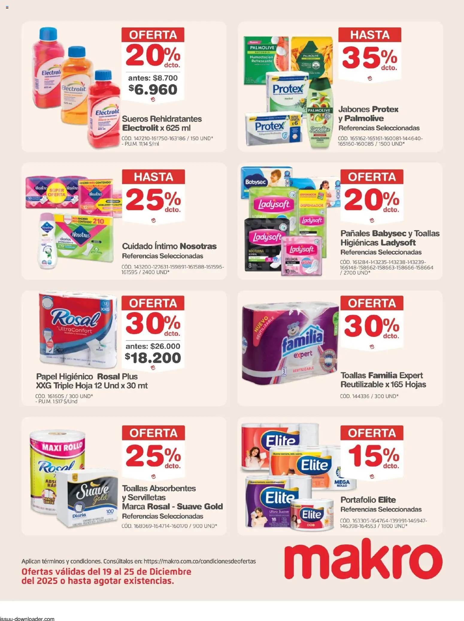 Makro revista - valida desde el 19.12.2025 | Página: 26 | Productos: Servilletas, Toallas, Pañales, Dispensador