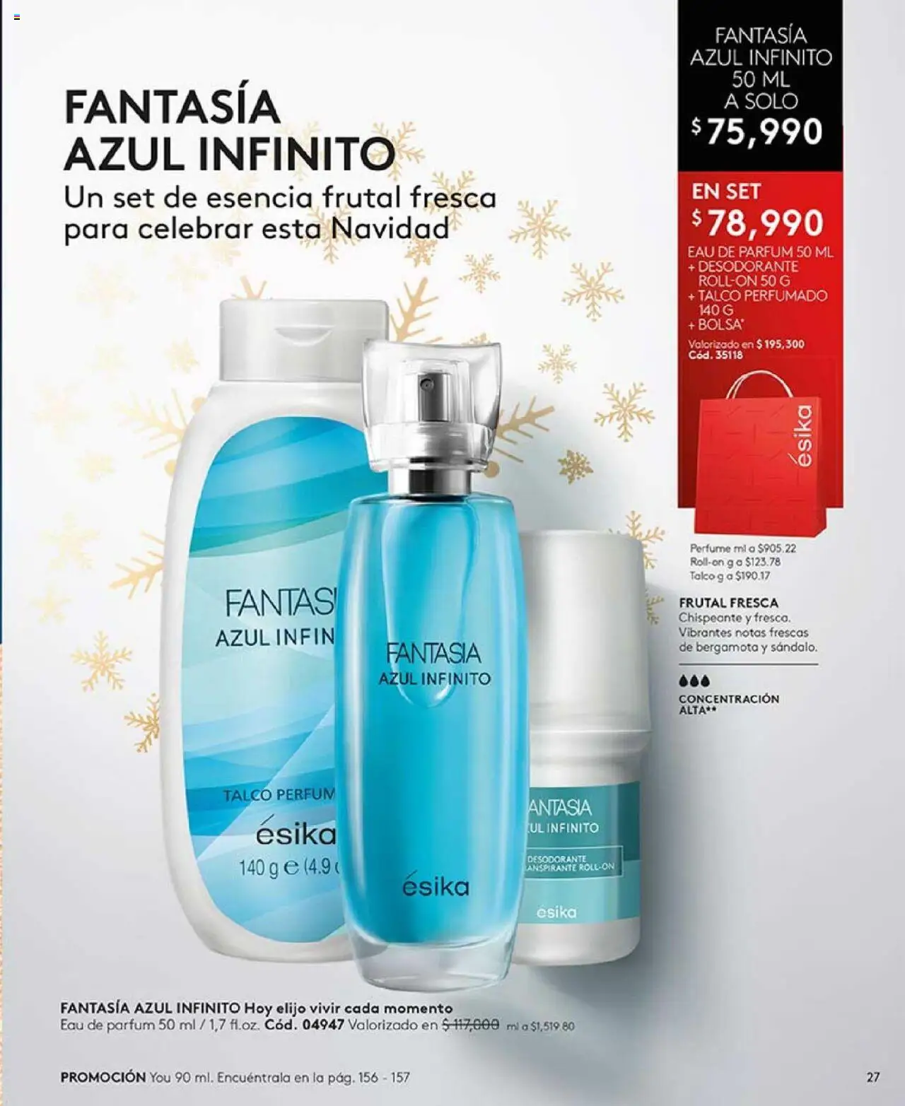 Ésika revista - valida desde el 14.10.2025 | Página: 27 | Productos: Perfume, Desodorante