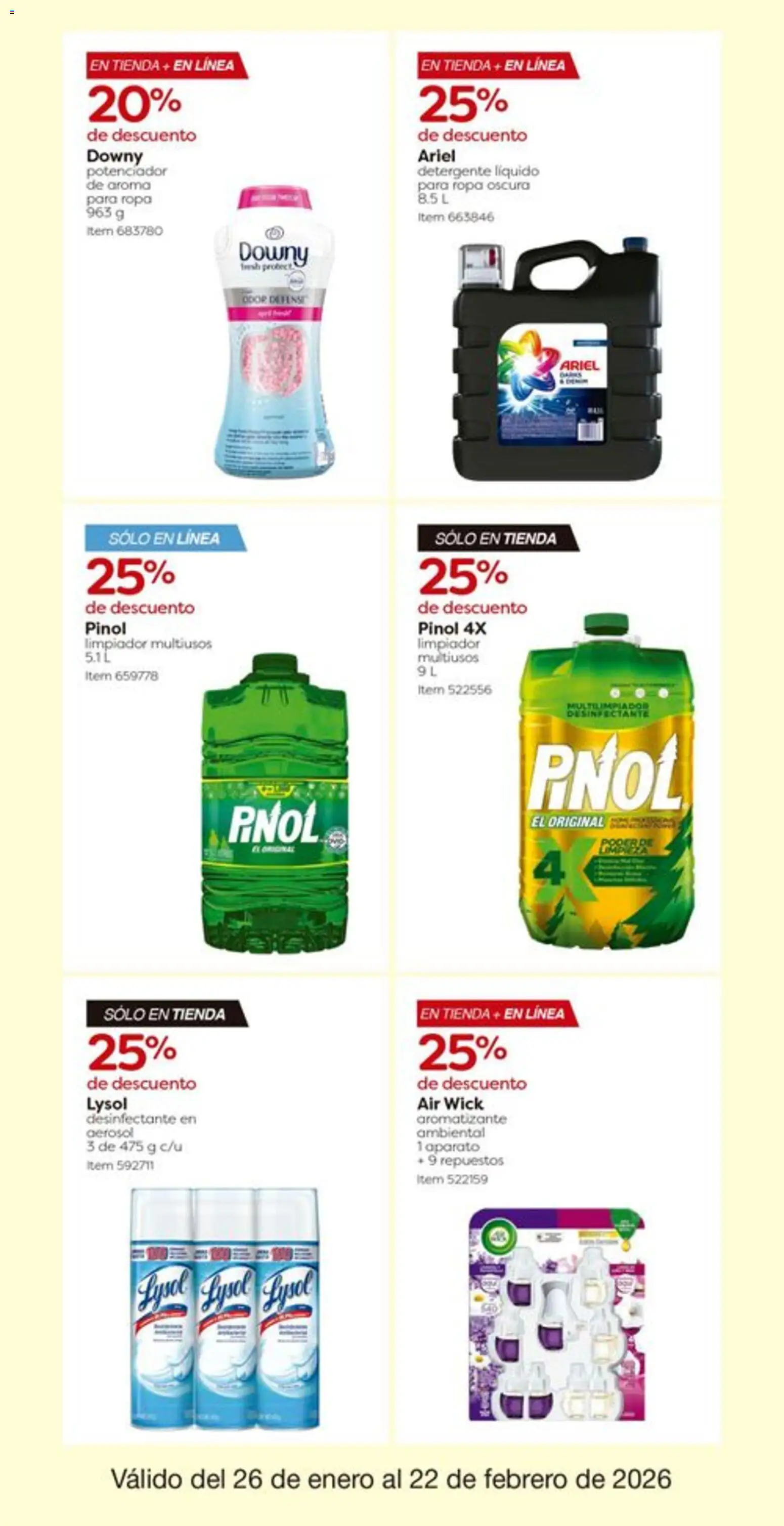 Nuevas ofertas de Costco válidas en toda la República Mexicana desde el 26.01.2026. ¡Encuentra las mejores ofertas en Costco catálogo! | Página: 11 | Productos: Detergente, Limpiador, Desinfectante, Ropa