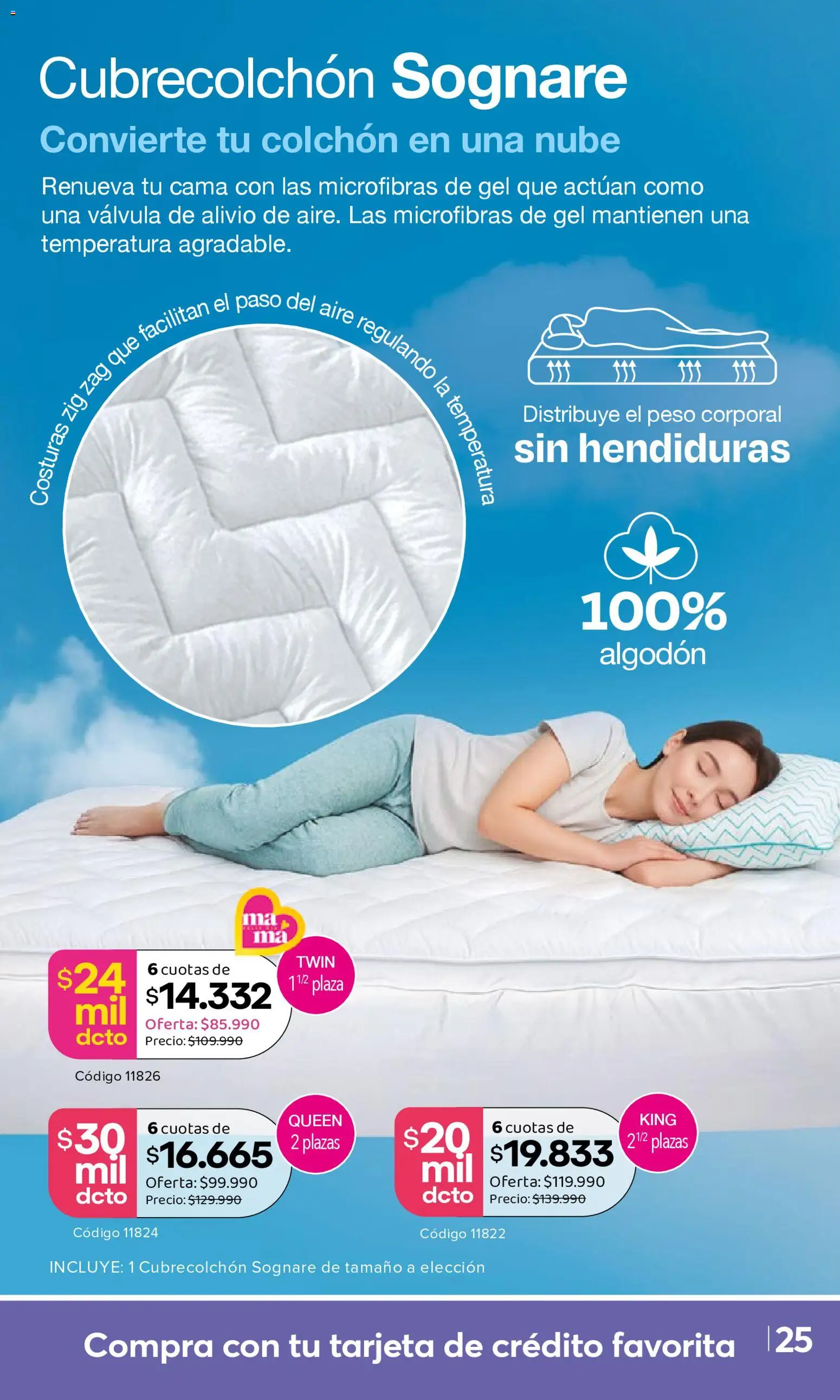 A3D Ofertas  │ válido desde el 10.04.2026 | Página: 25 | Productos: Peso, Cama, Colchón, Algodón