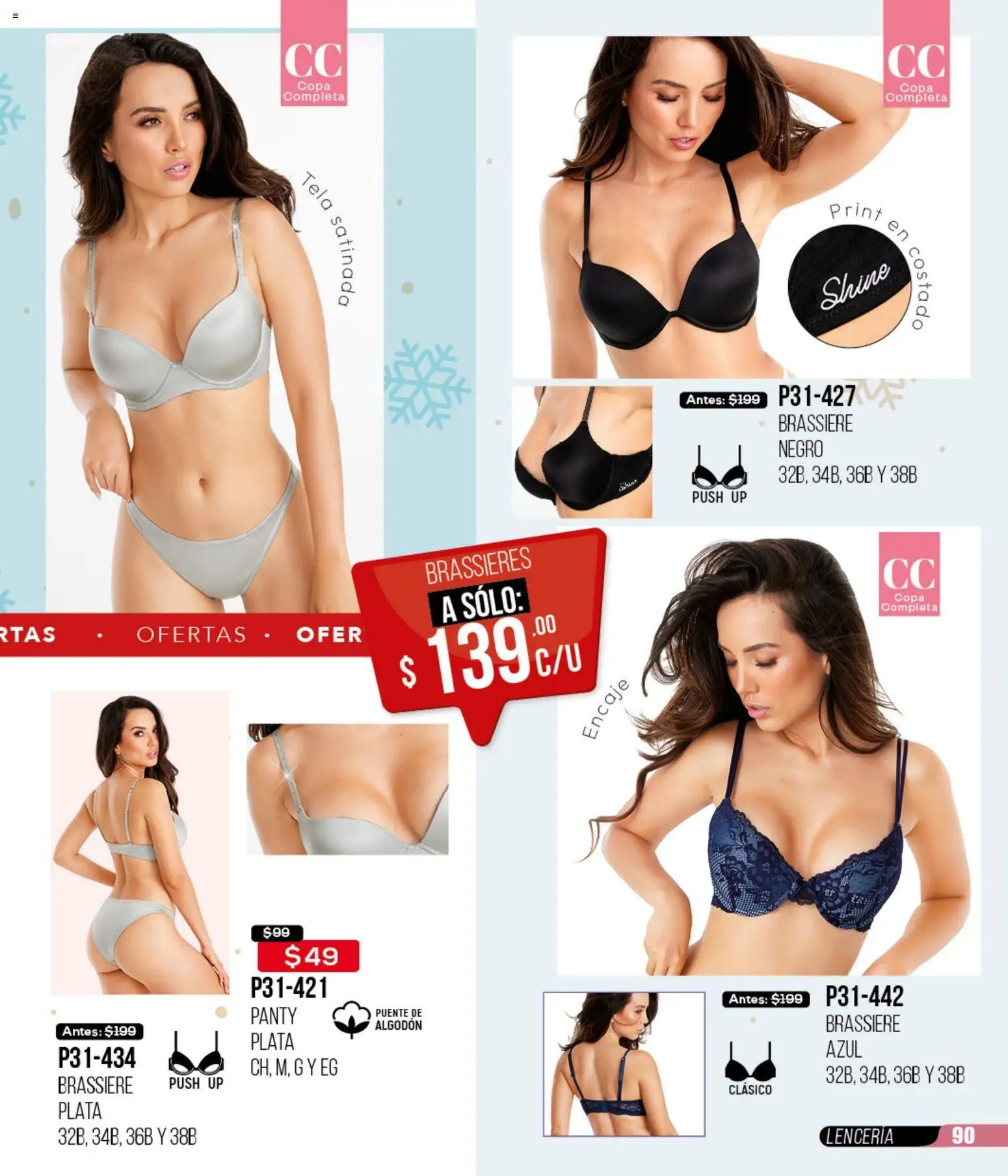 Nuevas ofertas de Cklass válidas en toda la República Mexicana desde el 12.01.2026. ¡Encuentra las mejores ofertas en Cklass catálogo Mega Ofertas Calzado! | Página: 400 | Productos: Algodón, Lenceria