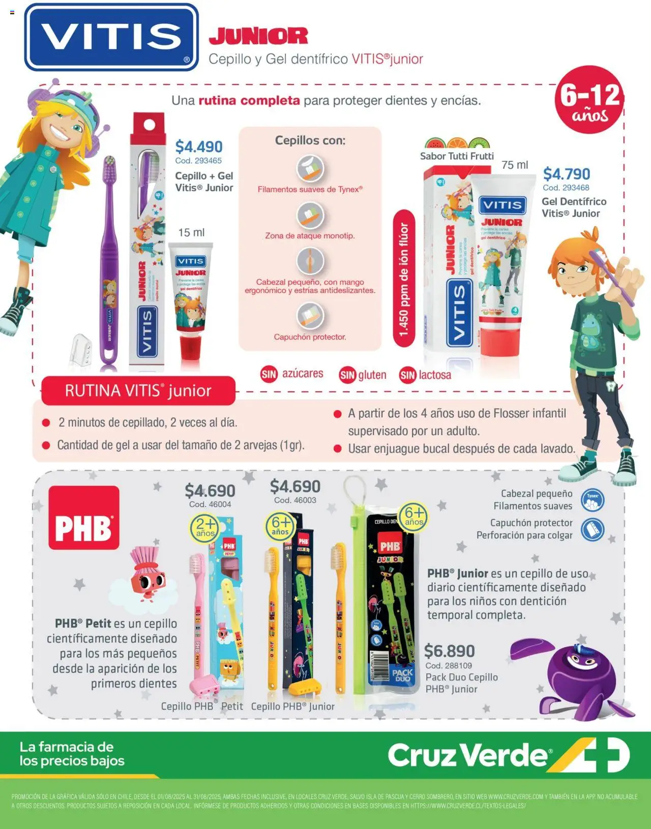 Bucal Día del Niño Cruz Verde │ válido desde el 01.08.2025 | Página: 4 | Productos: Mango, Cepillo, Enjuague bucal, Arvejas