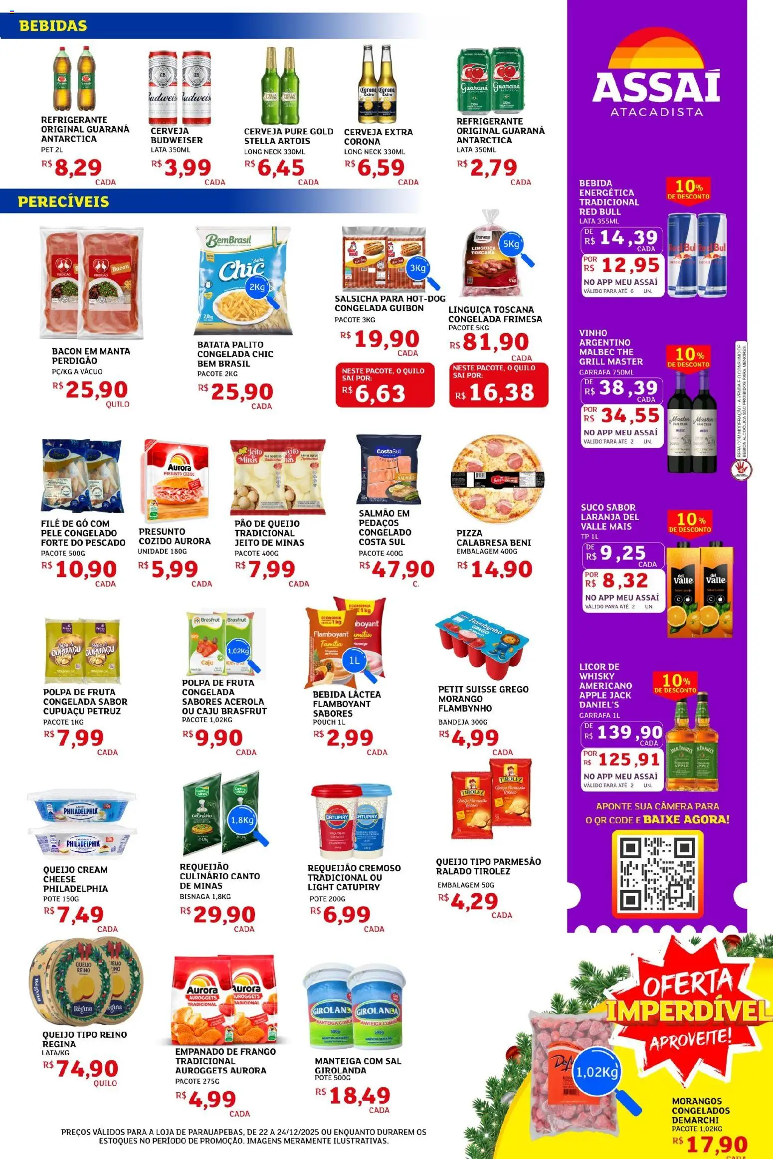 Assaí Atacadista Folheto - válido de 22.12.2025 | Página: 3 | Produtos: Caju, Grill, Licor, Frango