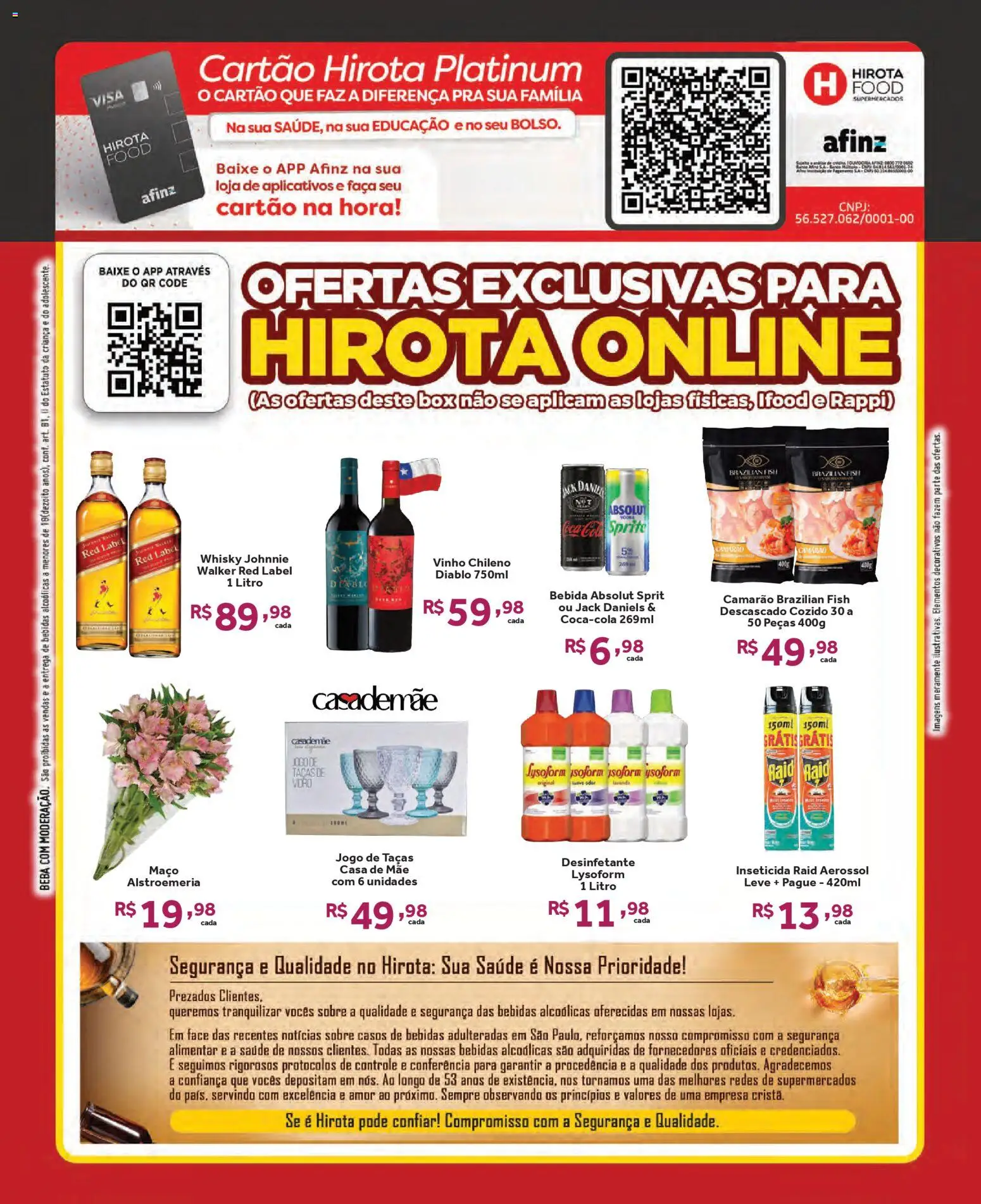 Hirota Food Folheto - válido de 22.10.2025 | Página: 5 | Produtos: Whisky, Taças, Vinho, Inseticida