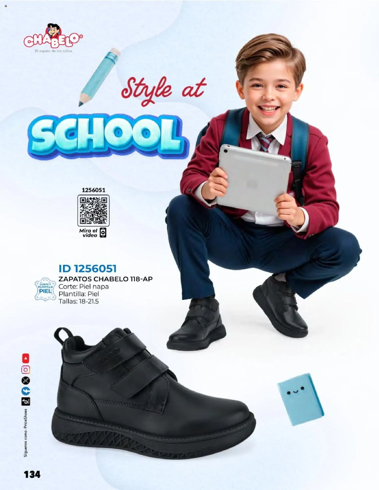 Nuevas ofertas de Price Shoes válidas en toda la República Mexicana desde el 27.10.2025. ¡Encuentra las mejores ofertas en Price Shoes catálogo Kids todo en uno! | Página: 134 | Productos: Zapatos, Video