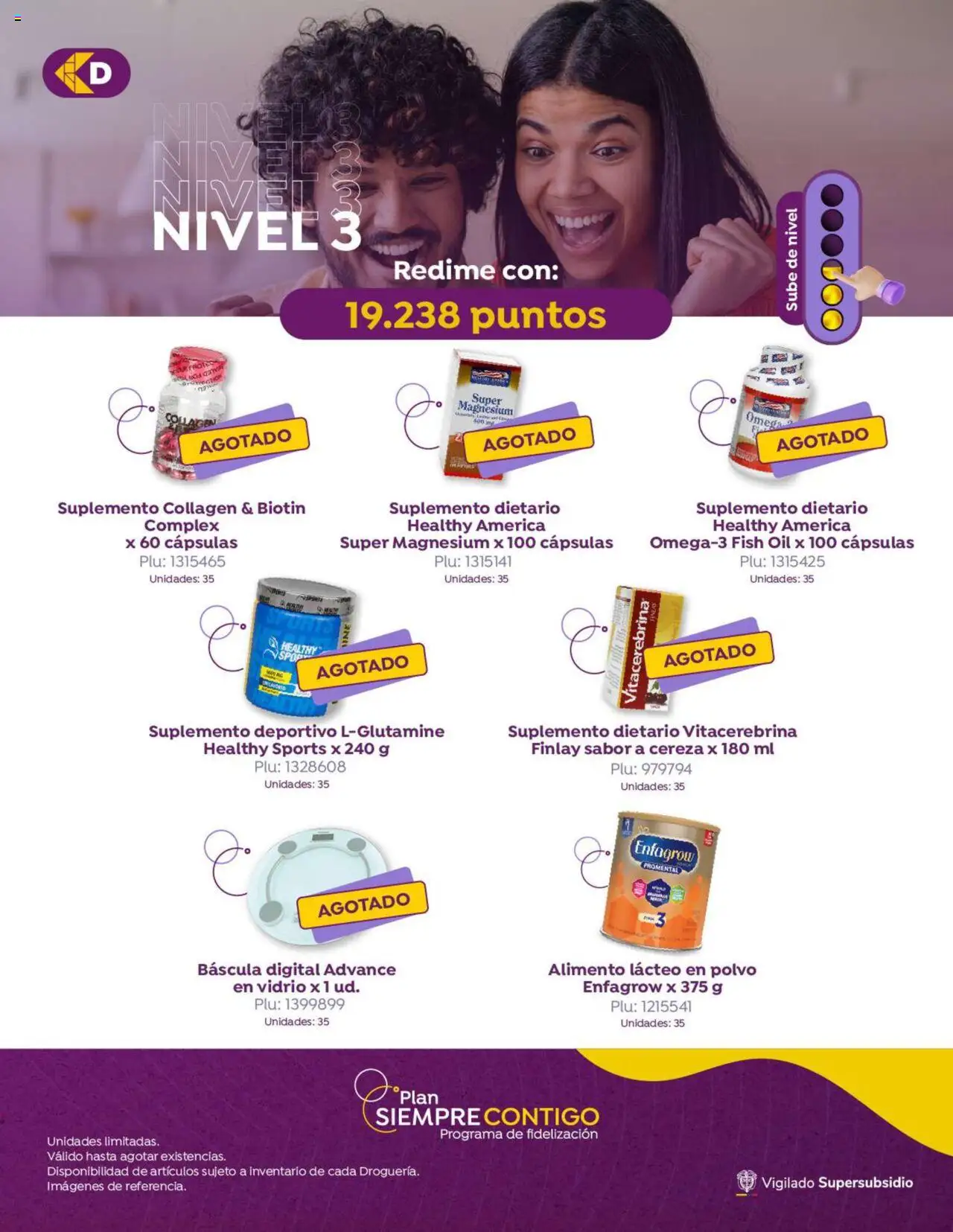 Colsubsidio revista - valida desde el 01.08.2025 | Página: 11 | Productos: Suplemento dietario, Polvo