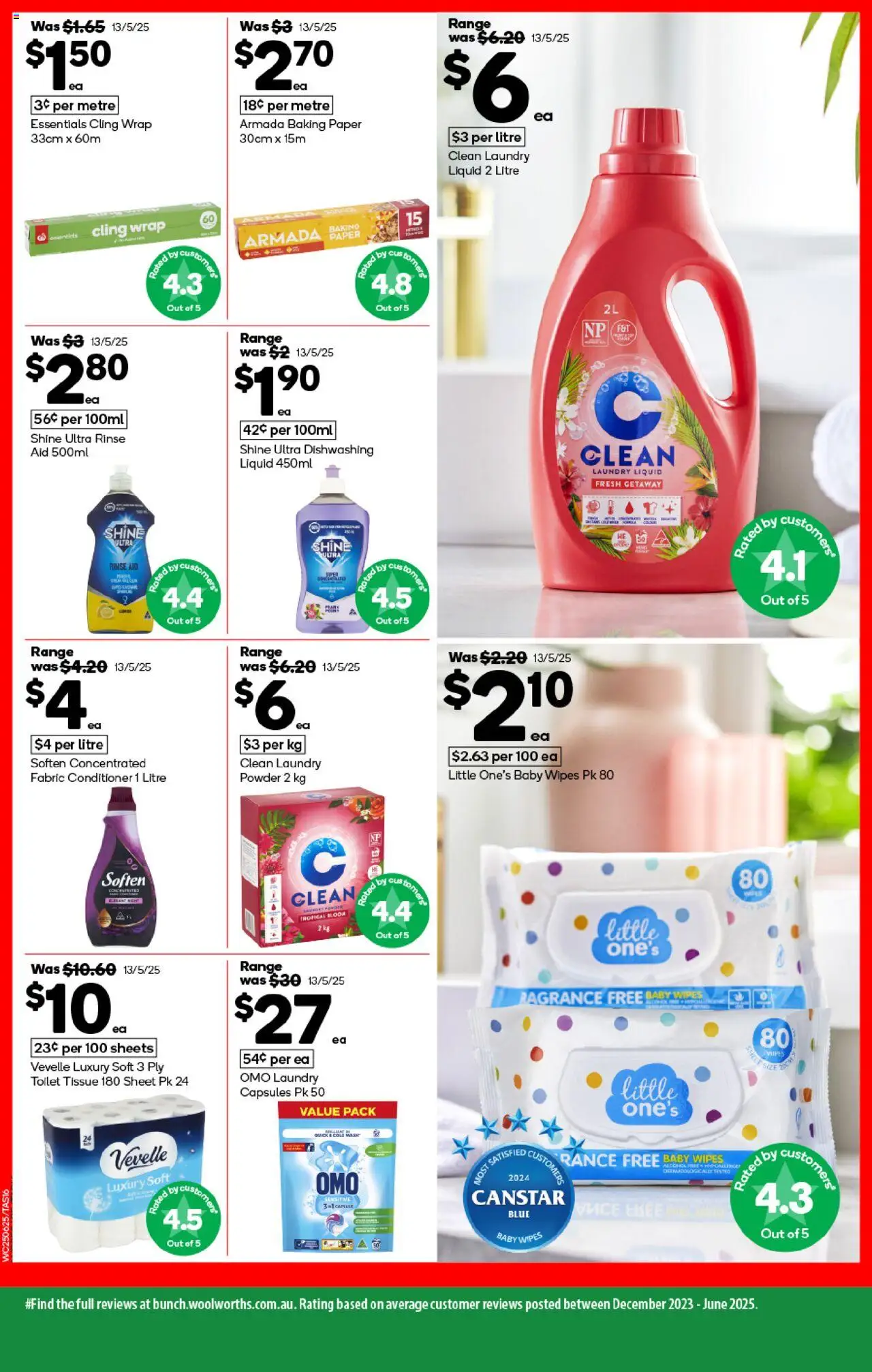 Woolworths catalogue - valid from 25.06.2025 | Page: 16 | Products: Toilet, Powder, Conditioner, Laundry