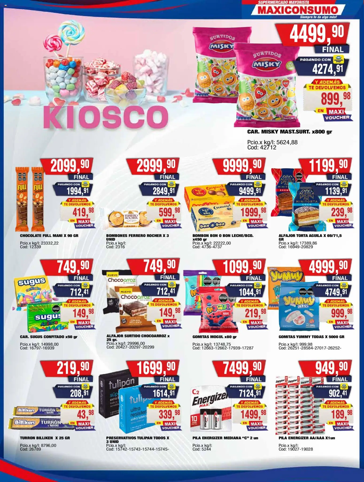 Maxiconsumo ofertas │ válido desde el 20.04.2026 | Página: 10 | Productos: Pila, Torta, Turrón, Té