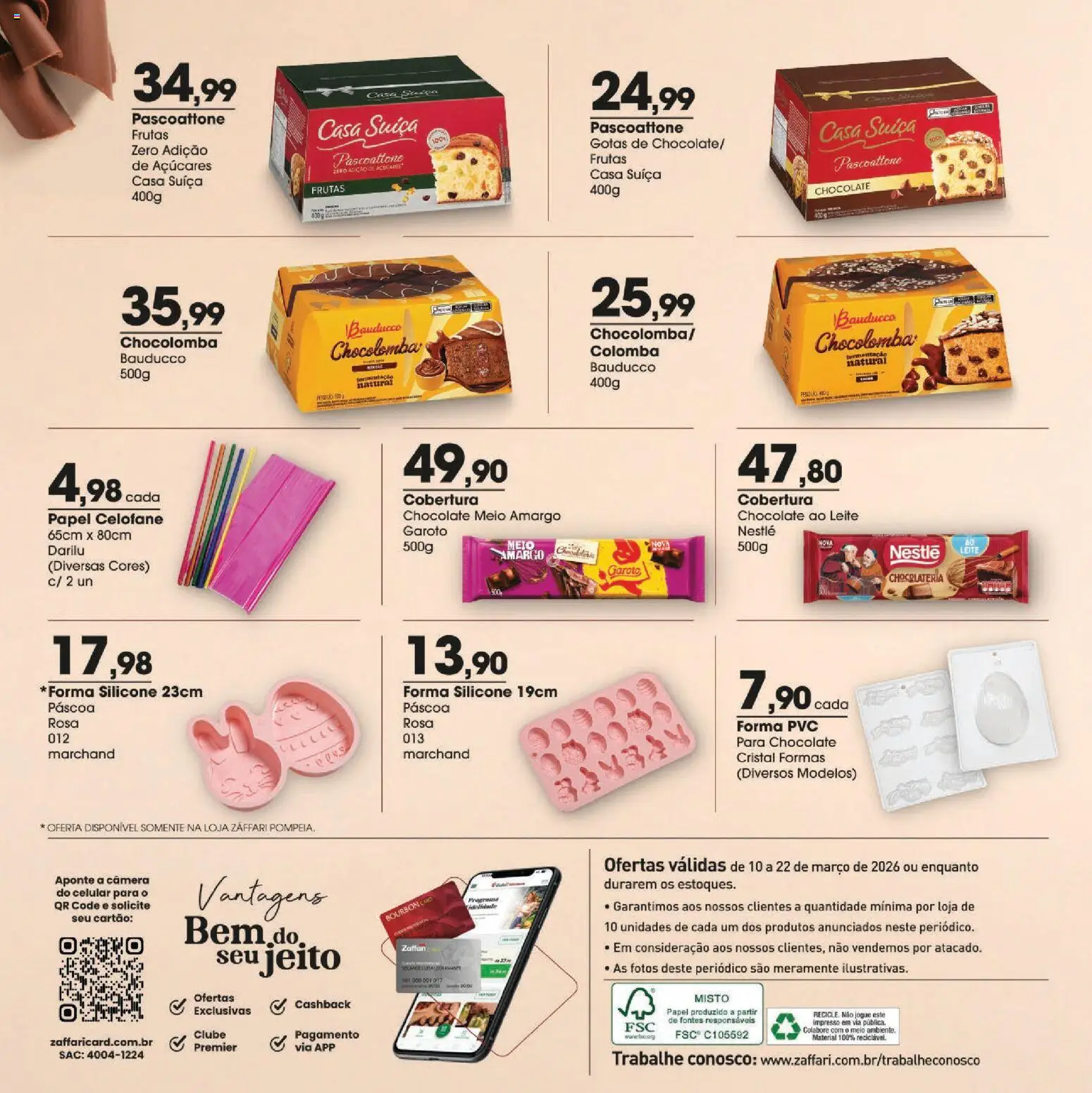 Zaffari Folheto - válido de 10.03.2026 | Página: 10 | Produtos: Celular, Leite, Chocolate, Câmera