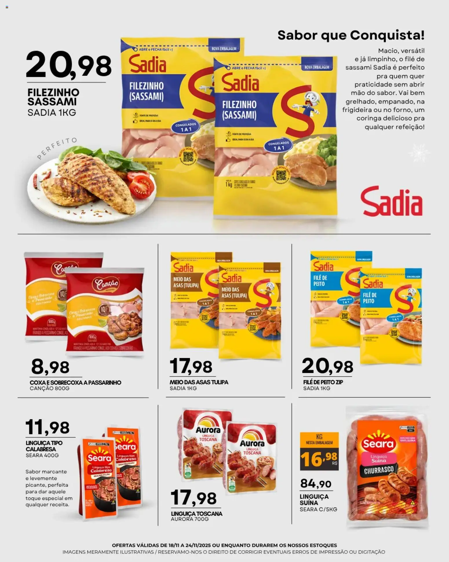 Mercadão Atacadista Folheto - válido de 18.11.2025 | Página: 2 | Produtos: Frigideira, Linguiça, Frango